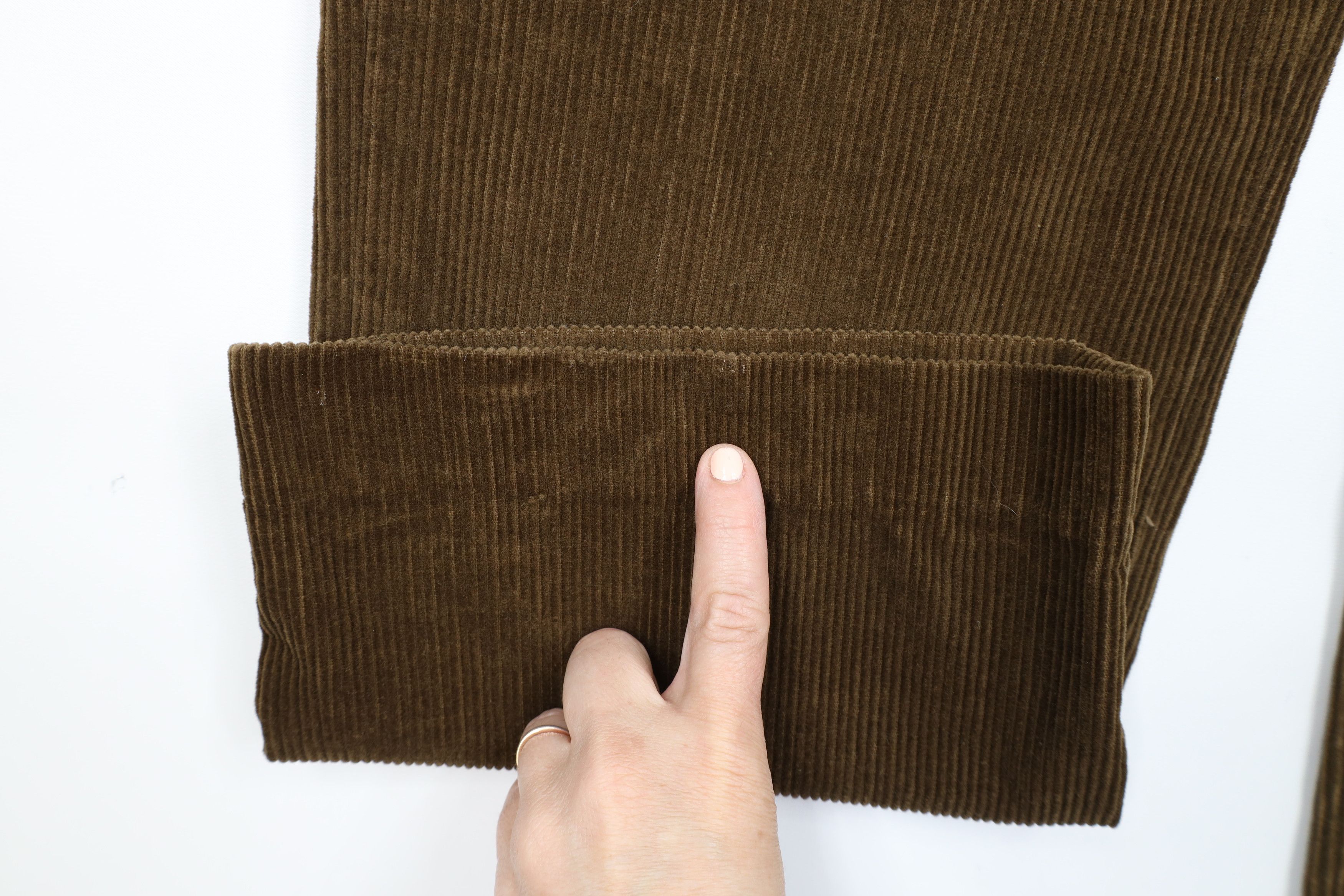 Eddie Bauer × Vintage Vintage Eddie Bauer Wide Leg Corduroy Chino Pants Brown Size US 38 / EU 54 - 5 Thumbnail