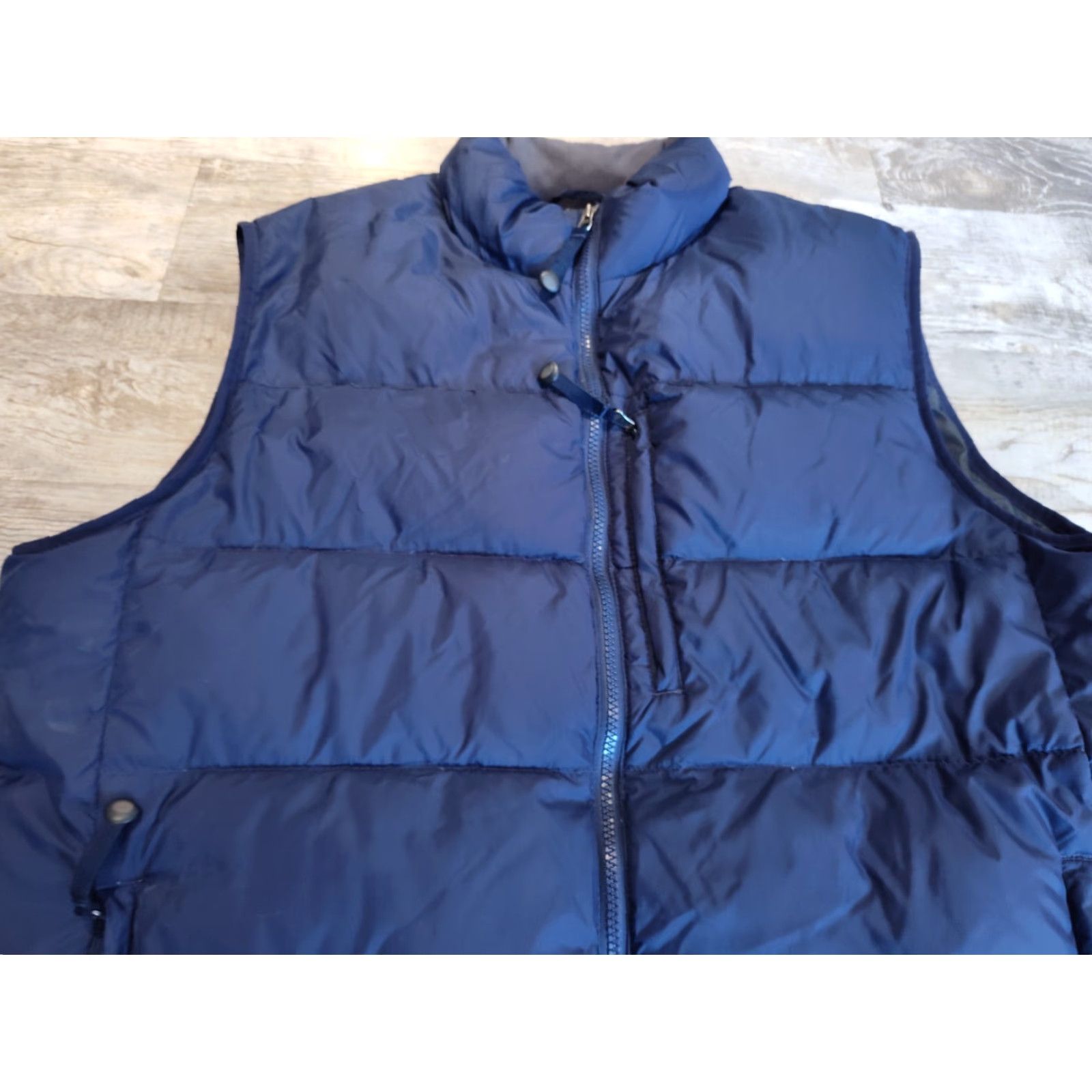 Vintage L.L. Bean Vest Men XL Blue Full Zip Snap Button 80% Goose Down Puffer Outdoors Size US XL / EU 56 / 4 - 5 Thumbnail
