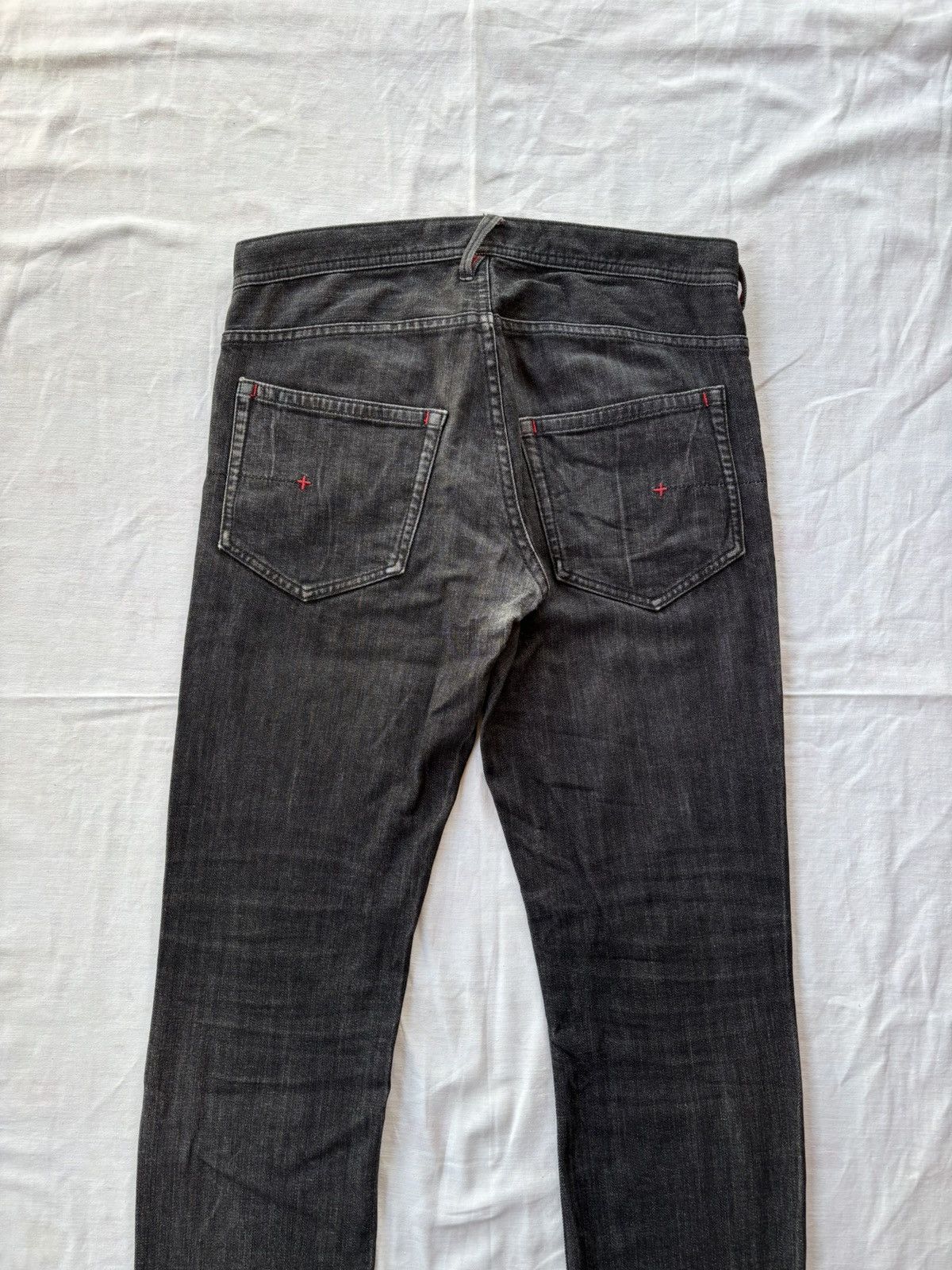 Japanese Brand Hiromichi Nakano Black Jeans Distressed Denim Size US 30 / EU 46 - 6 Thumbnail
