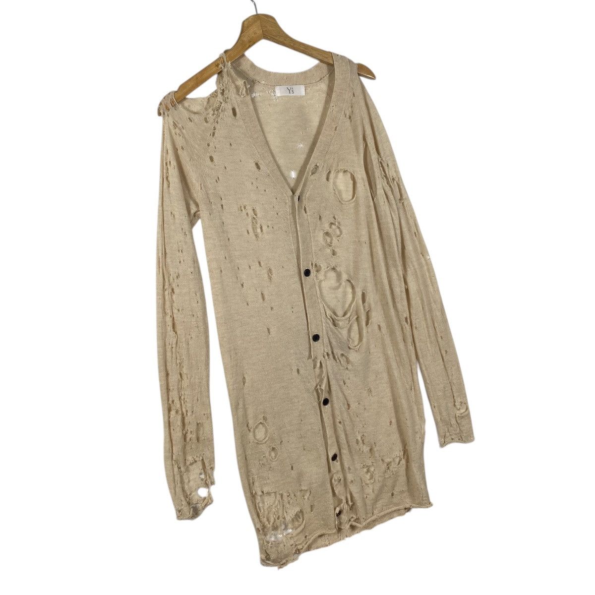 Y's Y's Yohji Yamamoto Destroyed Distressed Cardigan Size 2 Size XS / US 0-2 / IT 36-38 - 3 Thumbnail