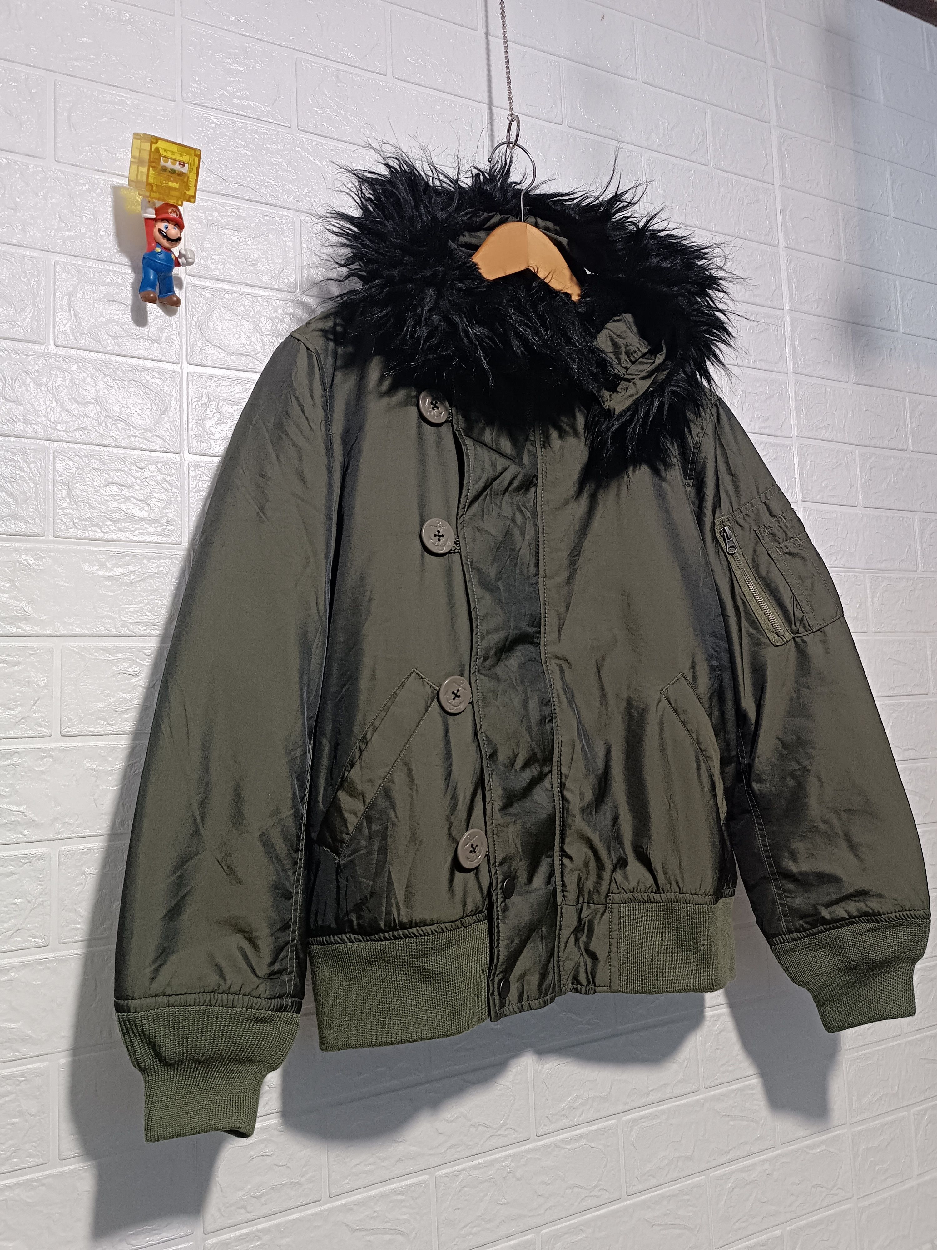 Japanese Brand Vintage Bomber Fur Hoodie Jacket If Six Was Nine Style Size US M / EU 48-50 / 2 - 2 Thumbnail
