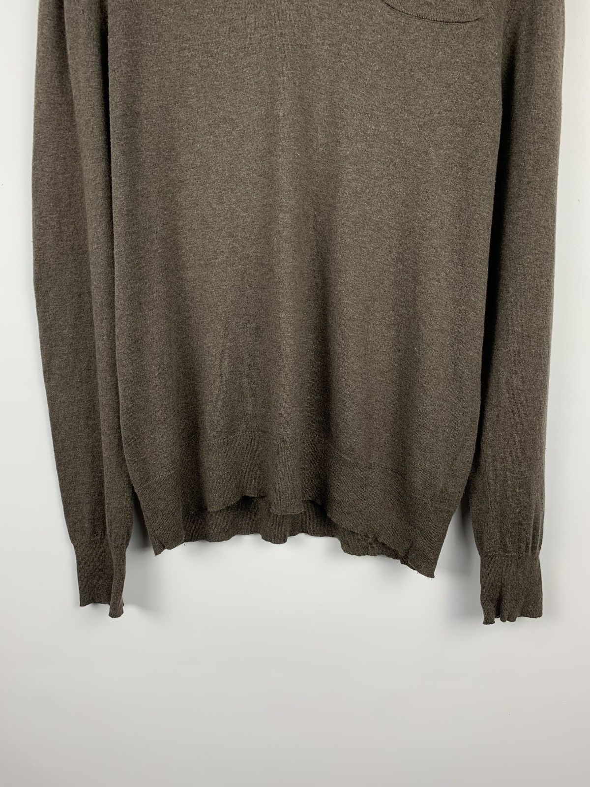 Allsaints Allsaints Mitaka V-Neck Cashmere Sweater Brown Top Size L Size US L / EU 52-54 / 3 - 3 Thumbnail