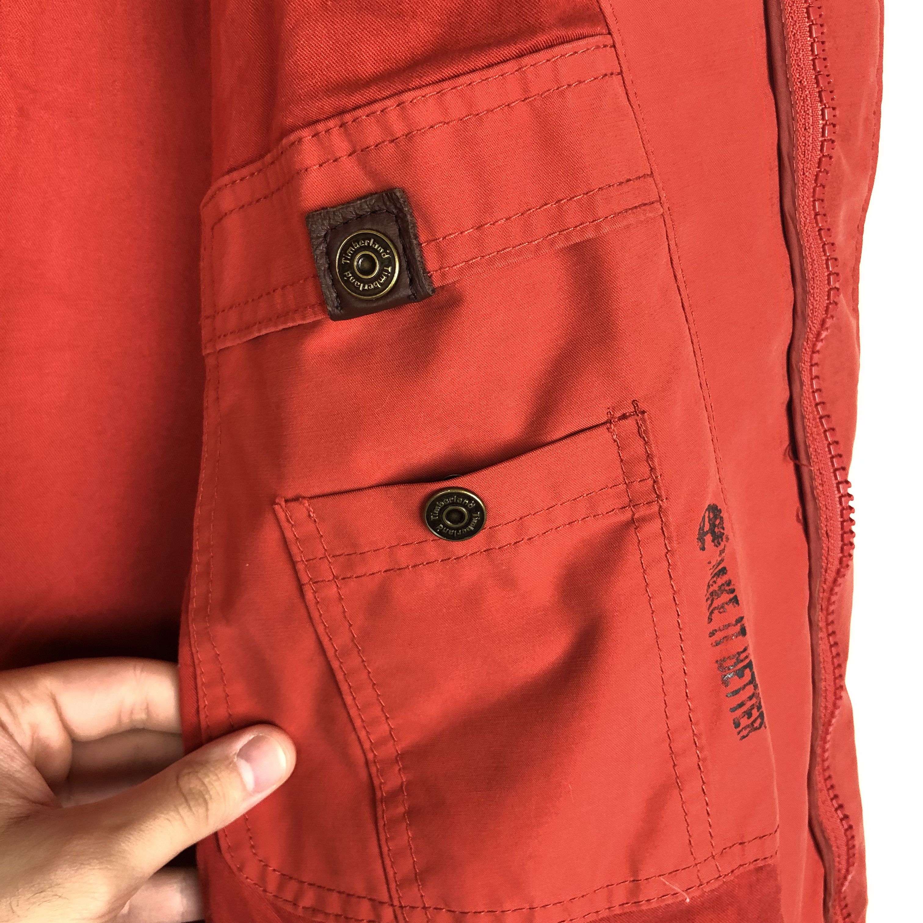 Timberland Timberland Bomber Jacket Zip Red size L Size US L / EU 52-54 / 3 - 11 Thumbnail
