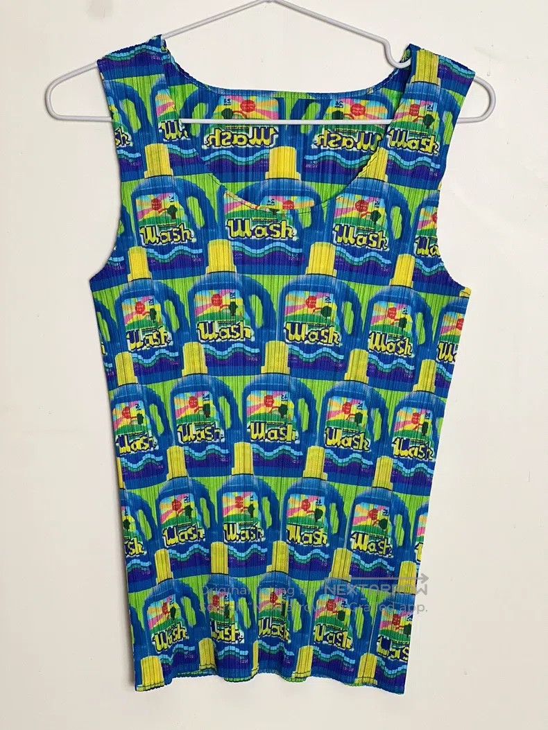Issey Miyake Issey Miyake Blue Sleeveless Vest Size L / US 10 / IT 46 - 4 Thumbnail