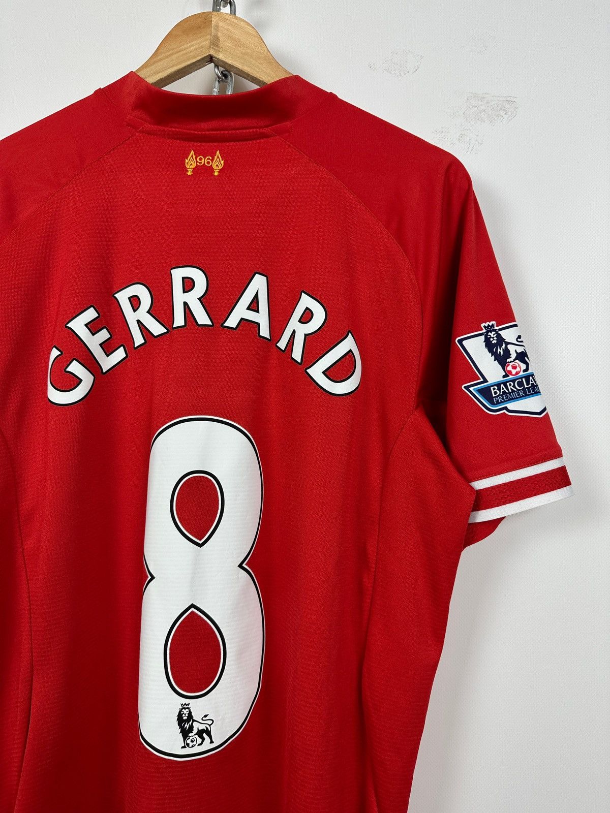 Vintage 2013/14 Warrior Liverpool Premier League Gerrard #8 Jersey Size US L / EU 52-54 / 3 - 15 Thumbnail