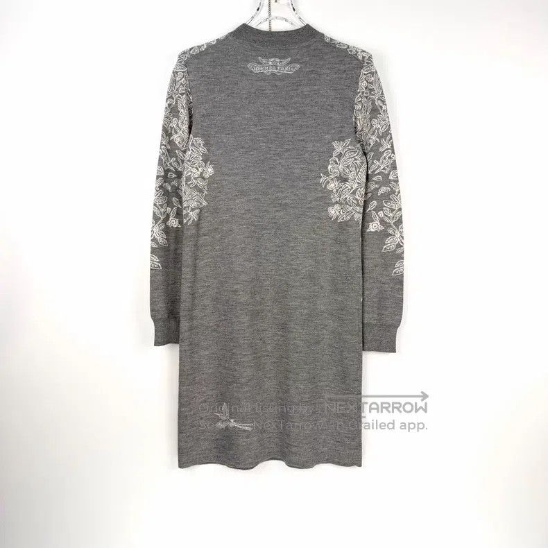 Hermes Hermes Gray Cashmere and Mulberry Silk Dress Size XS / US 0-2 / IT 36-38 - 4 Thumbnail