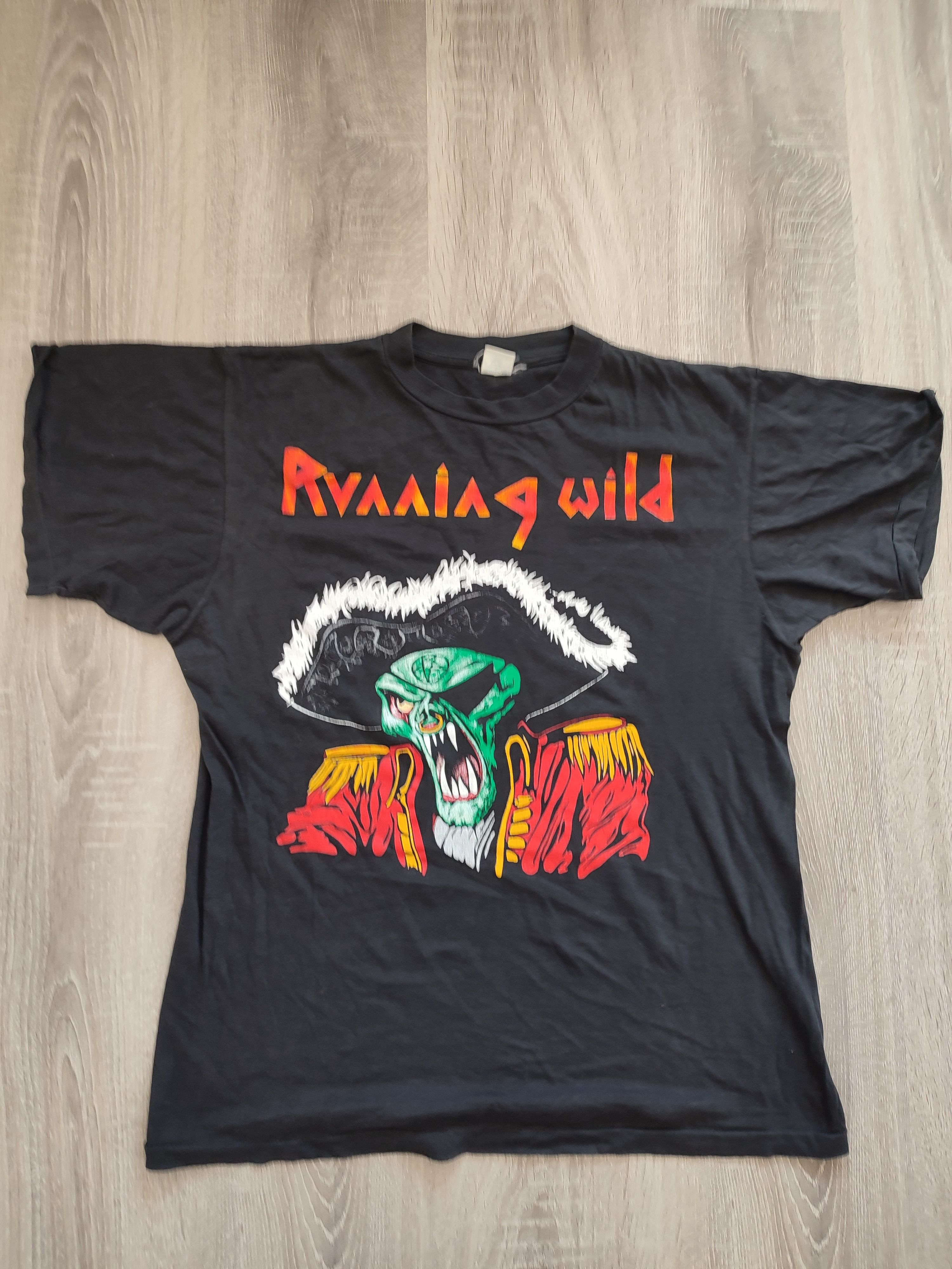 Vintage Running Wild Death or Glory Europian tour 1990 t shirt Size US L / EU 52-54 / 3 - 1 Thumbnail