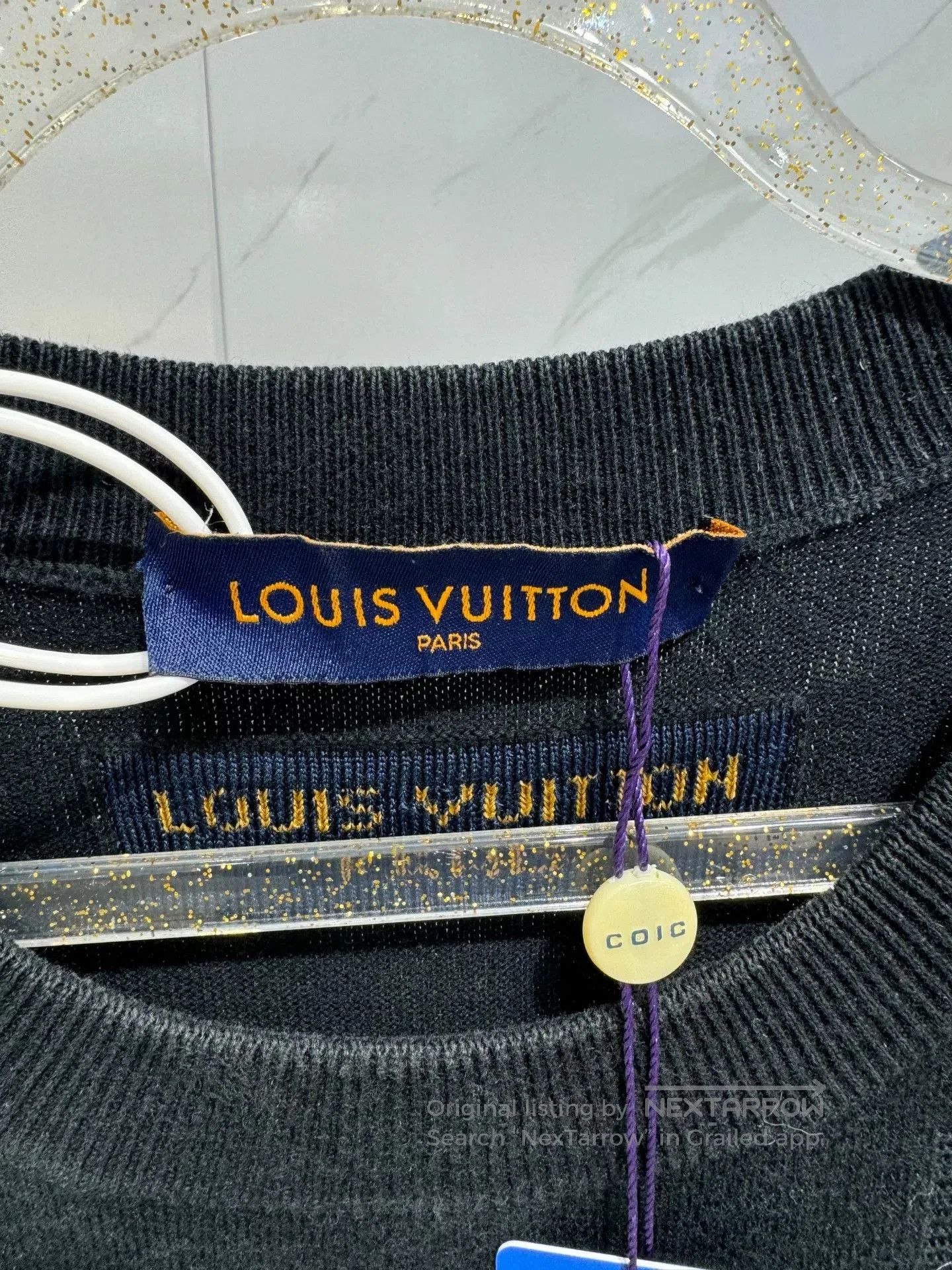 Louis Vuitton Louis Vuitton Black Short Sleeve T. Size US XL / EU 56 / 4 - 3 Thumbnail