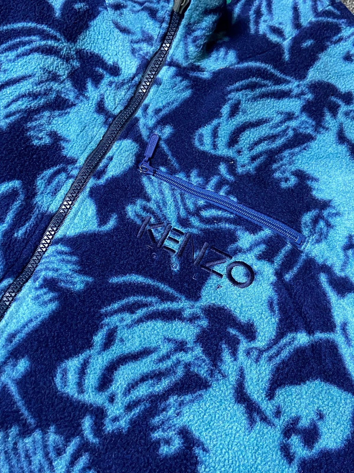 Japanese Brand × Kenzo × Vintage KENZO GOLF Fish Patterned Fleece Jacket (132) Size US S / EU 44-46 / 1 - 14 Thumbnail