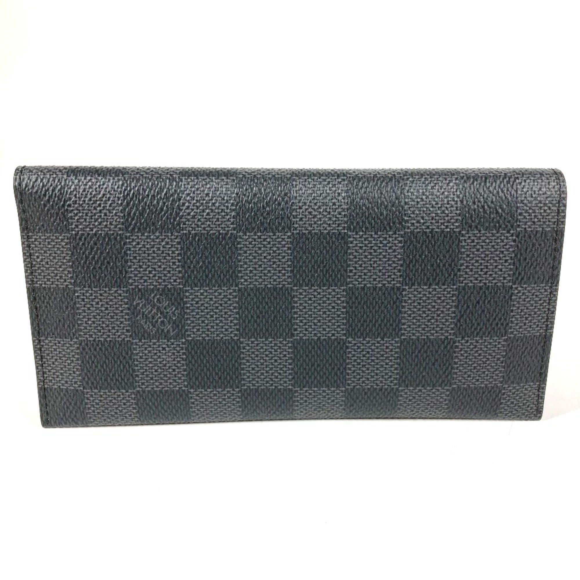 Louis Vuitton LOUIS VUITTON N61236 Damier Graphite Porte Carte 16CC Business Card Holder/Pass Case/Bifold Case in Canvas, Black, for Men and Women Size ONE SIZE - 1 Thumbnail