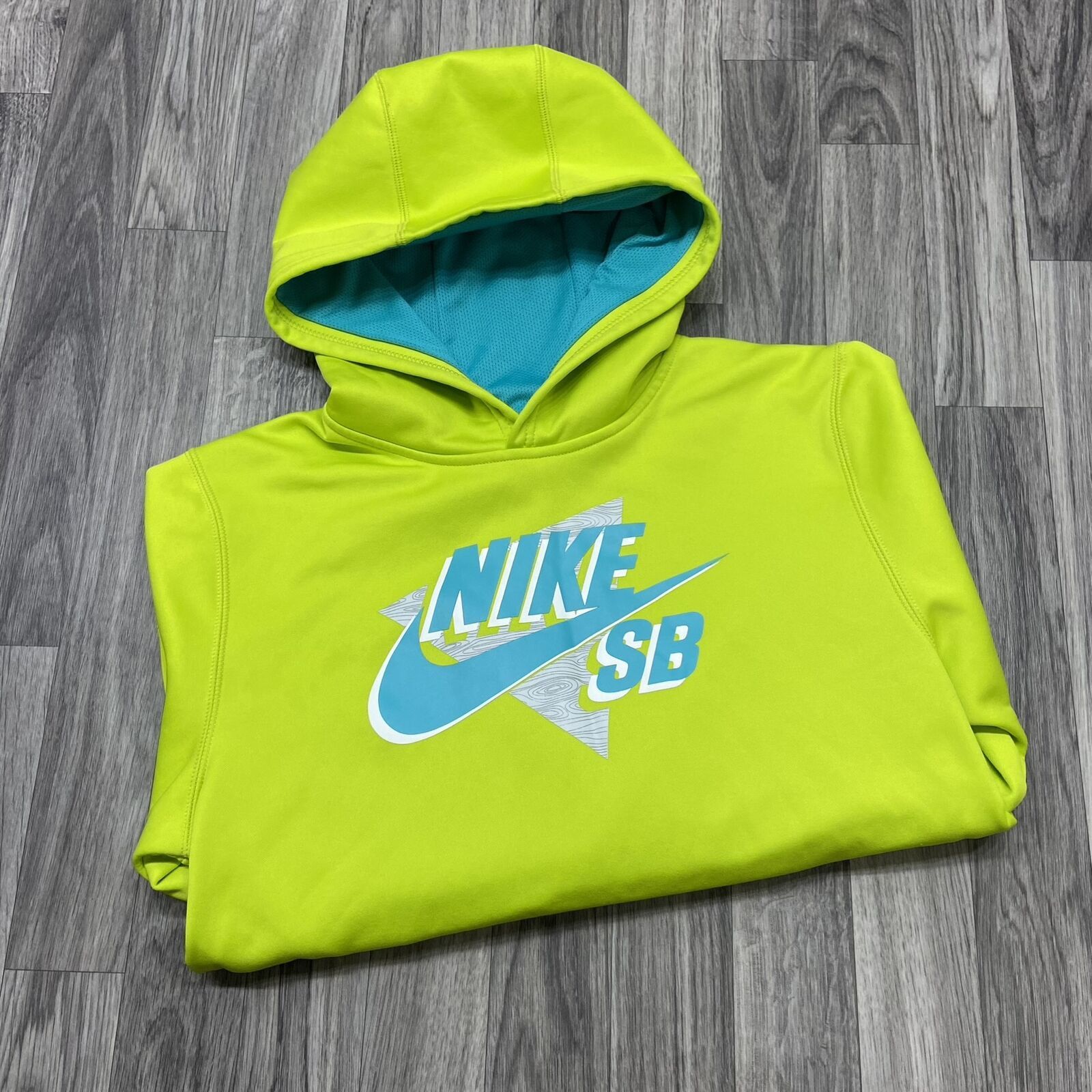 Nike neon hot sale green hoodie