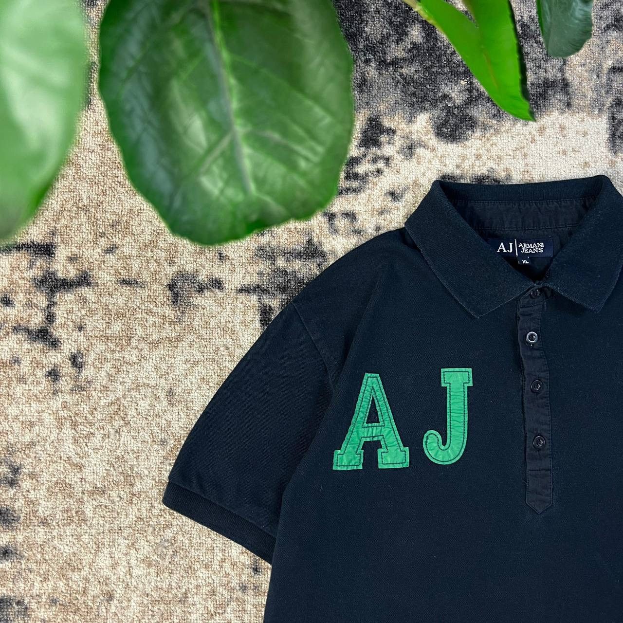 Armani Armani Jeans Big Embroidered Logo Polo T-Shirt Size US XL / EU 56 / 4 - 3 Thumbnail