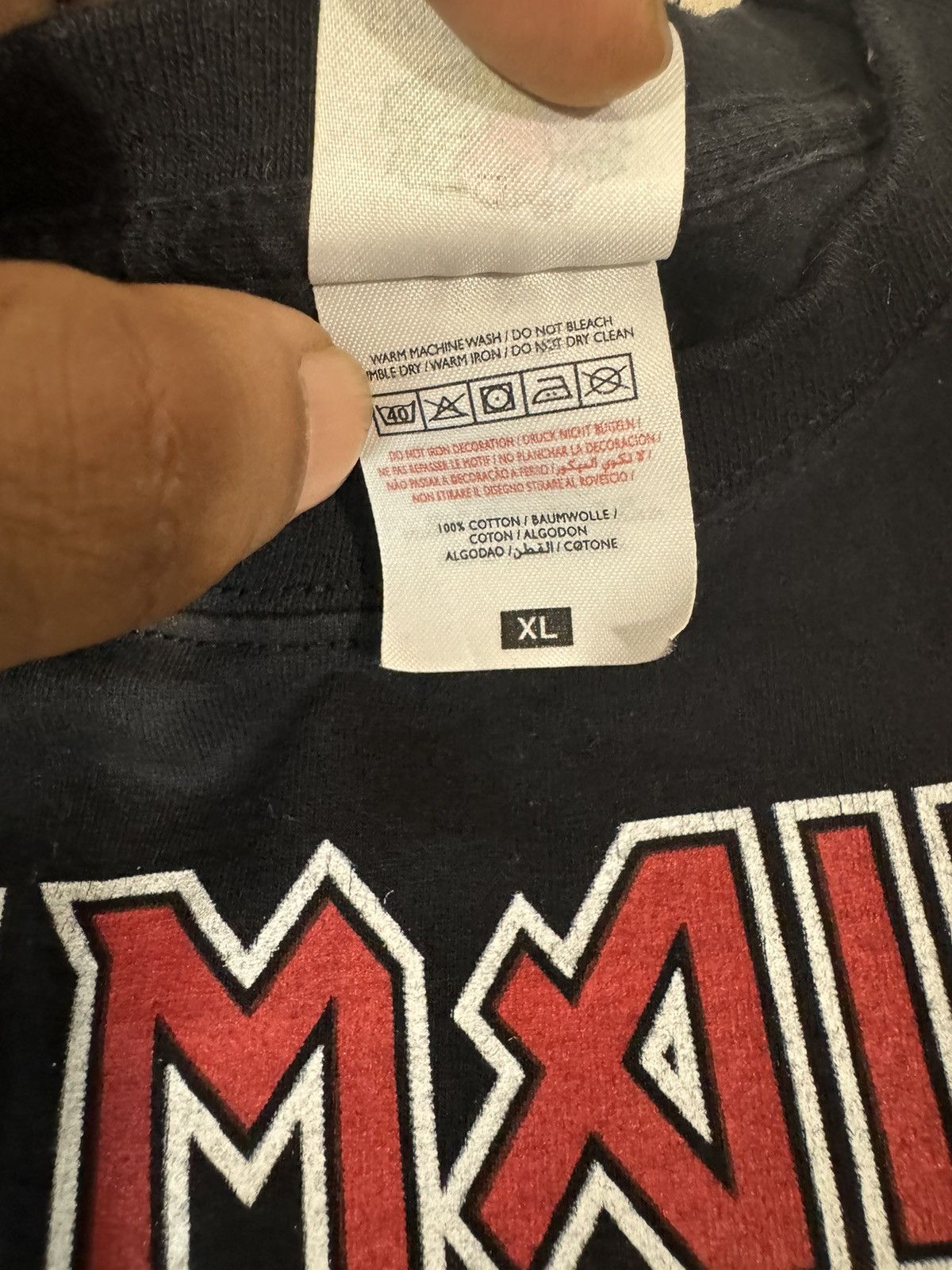 Fruit Of The Loom × Iron Maiden × Vintage Eddie Middle Finger Wrath Iron Maiden Size US XL / EU 56 / 4 - 6 Thumbnail