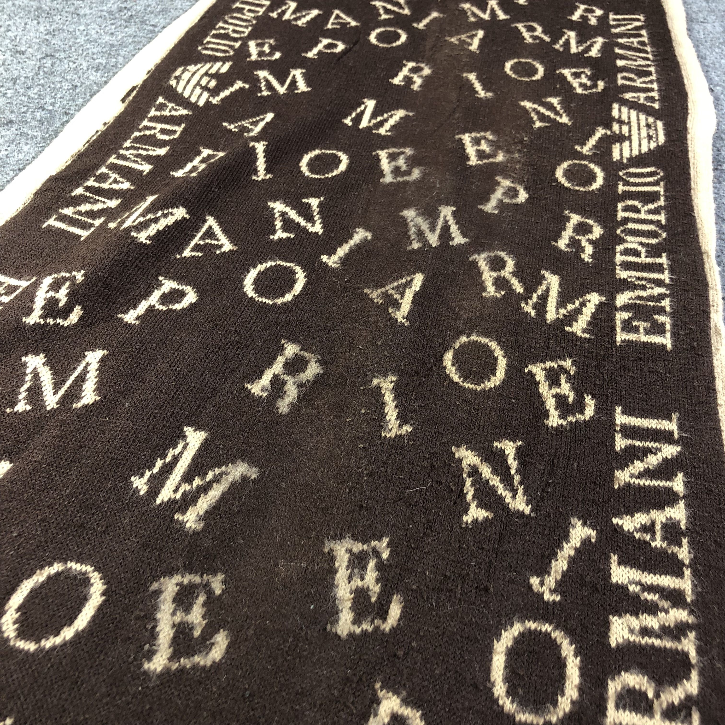 Emporio Armani Emporio Armani Wool Scarf Muffler V1311 Size ONE SIZE - 5 Thumbnail