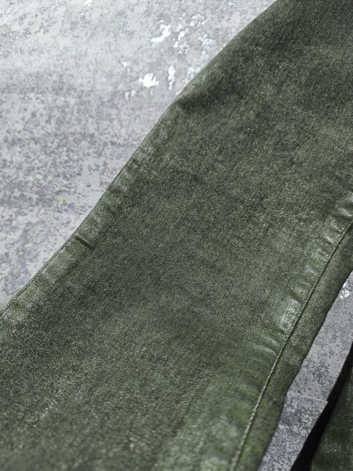 Diesel Diesel Livier Sp Jeans Waxed Coated Slime Green Skinny Size 28" / US 6 / IT 42 - 9 Thumbnail