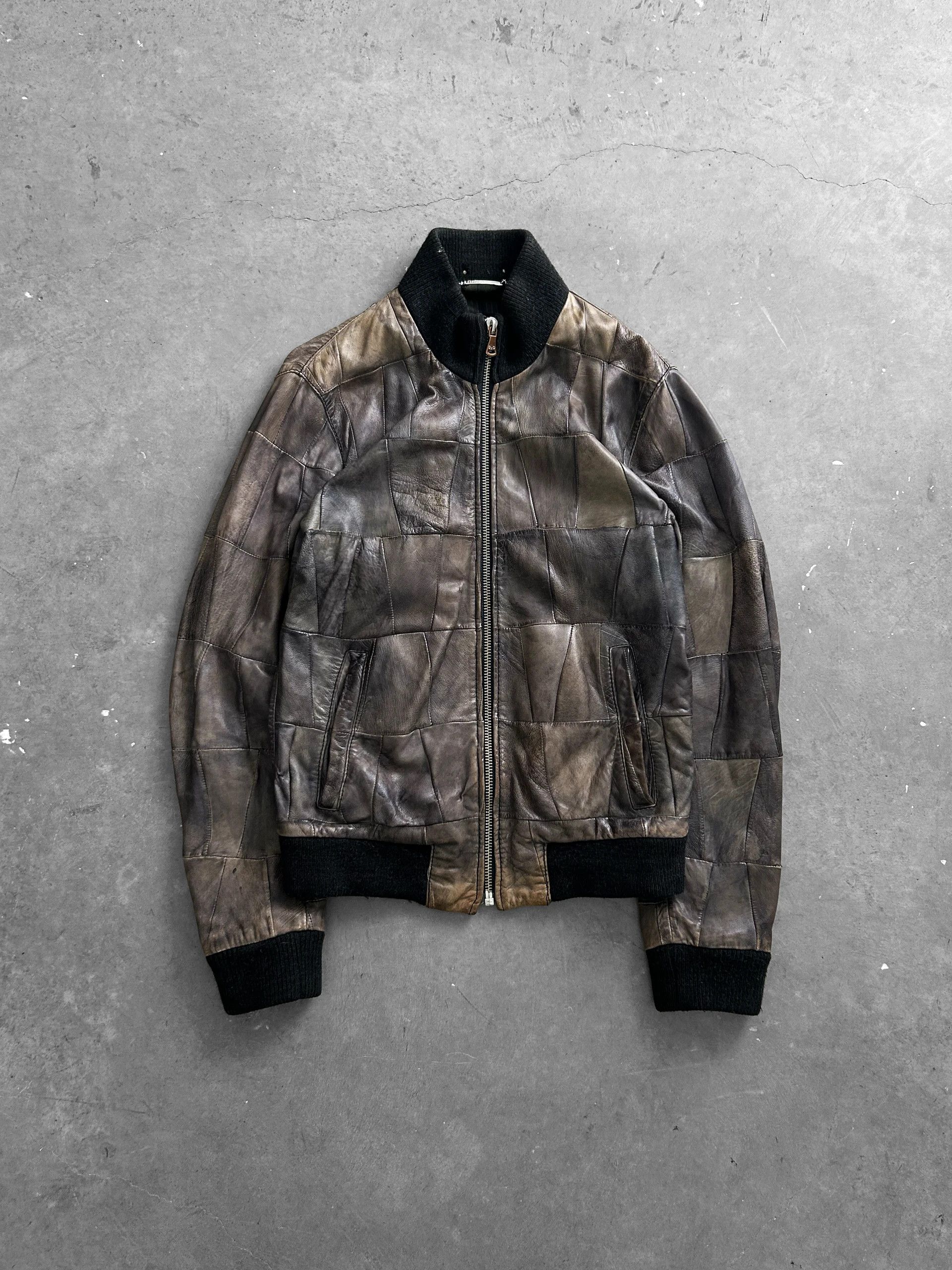 Dolce & Gabbana Dolce & Gabbana Patchwork Leather Jacket