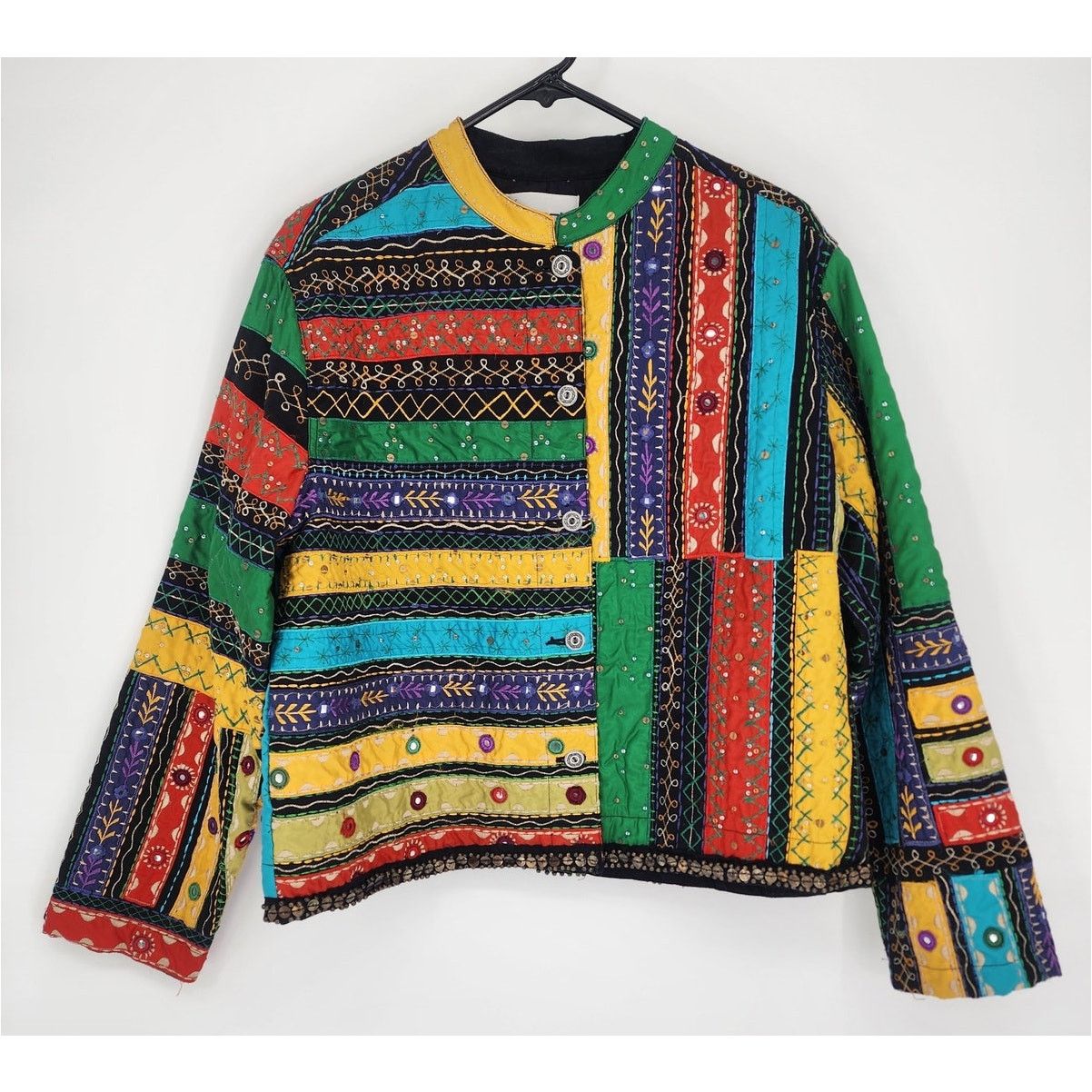 Chicos Chicos Colorful Embroidered Jacket Women's Size Large Size L / US 10 / IT 46 - 1 Thumbnail