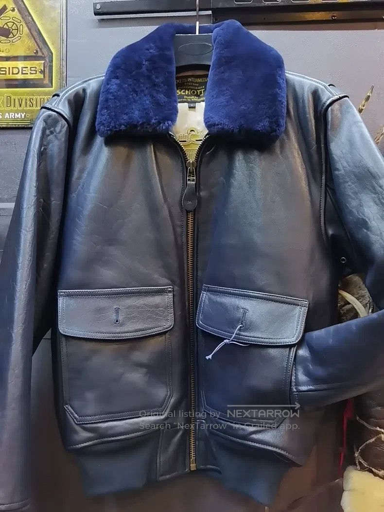 Schott Schott Gold feather wing G-1 bomber jacket Size US L / EU 52-54 / 3 - 1 Thumbnail