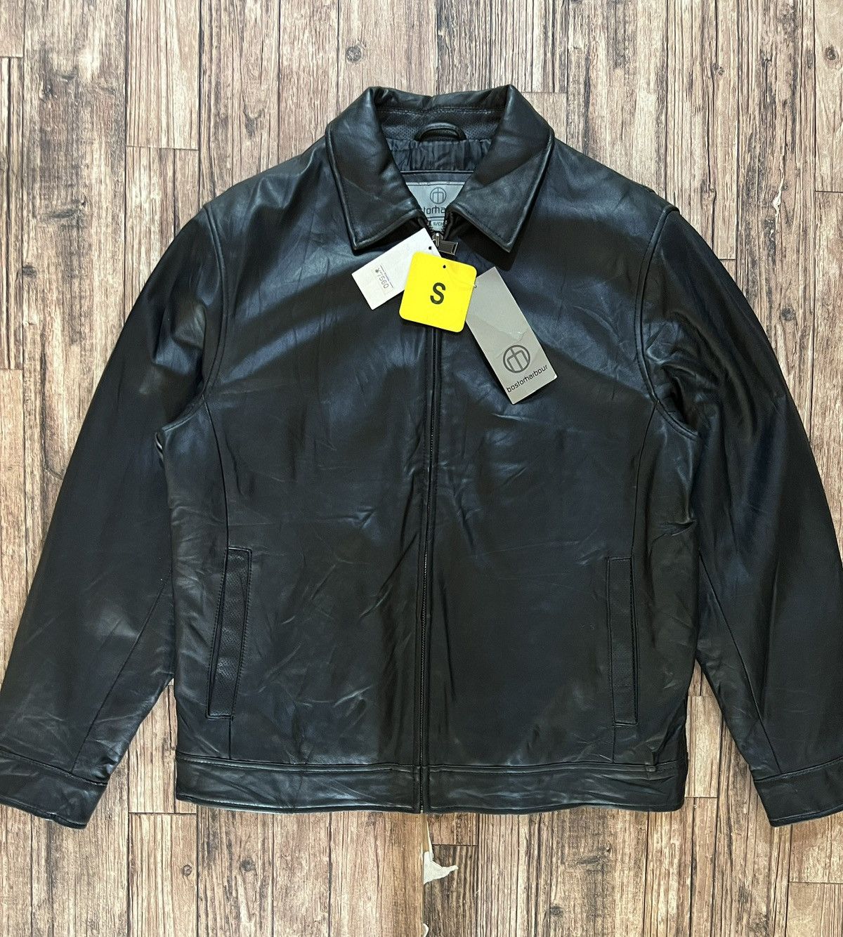 Vintage Boston Harbour Leather Jacket BNWT Size US M / EU 48-50 / 2 - 1 Thumbnail