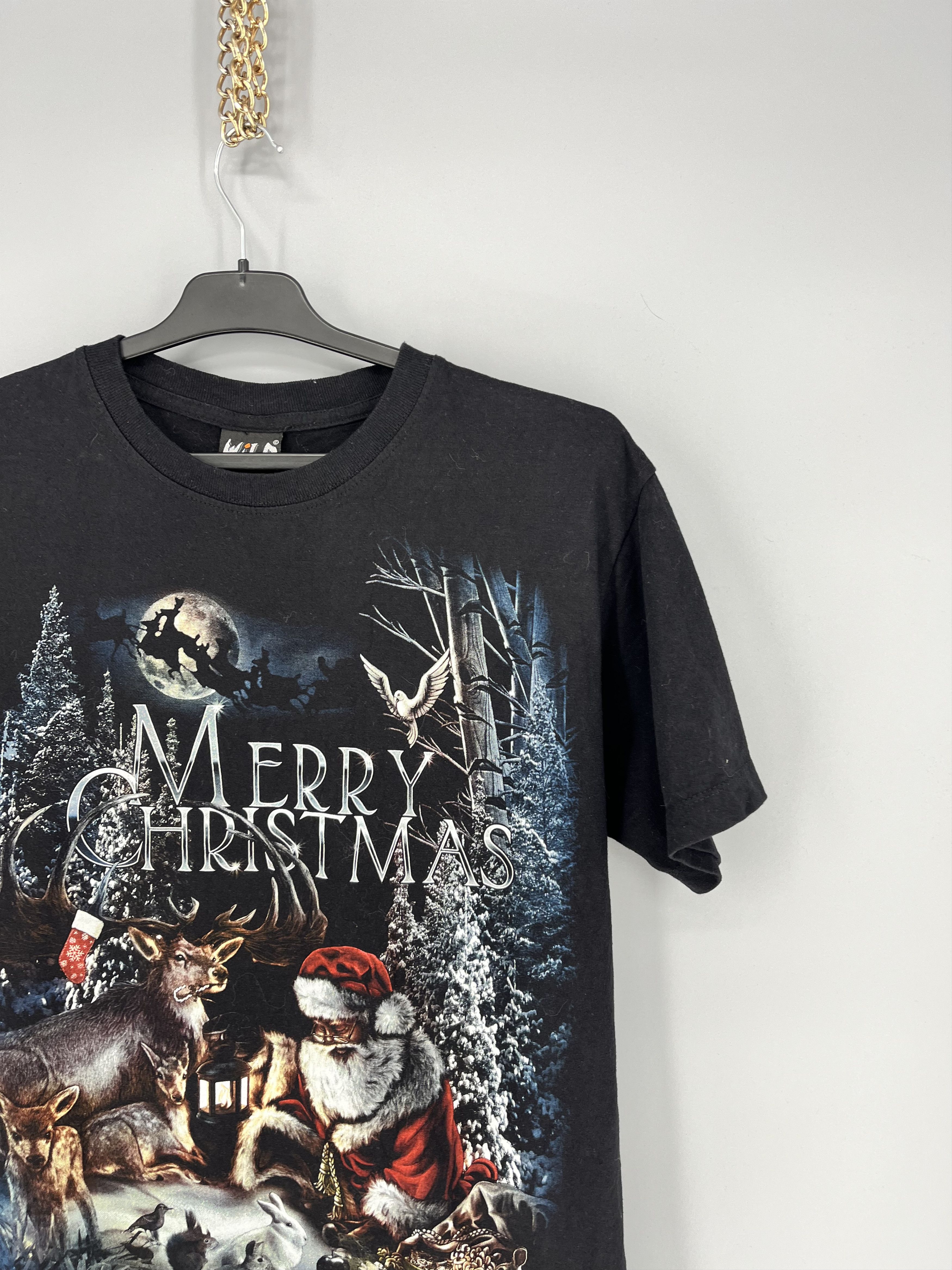 Band Tees Vintage Y2K Merry Christmas WILD Hevy Matal Streetwear Size US M / EU 48-50 / 2 - 5 Thumbnail