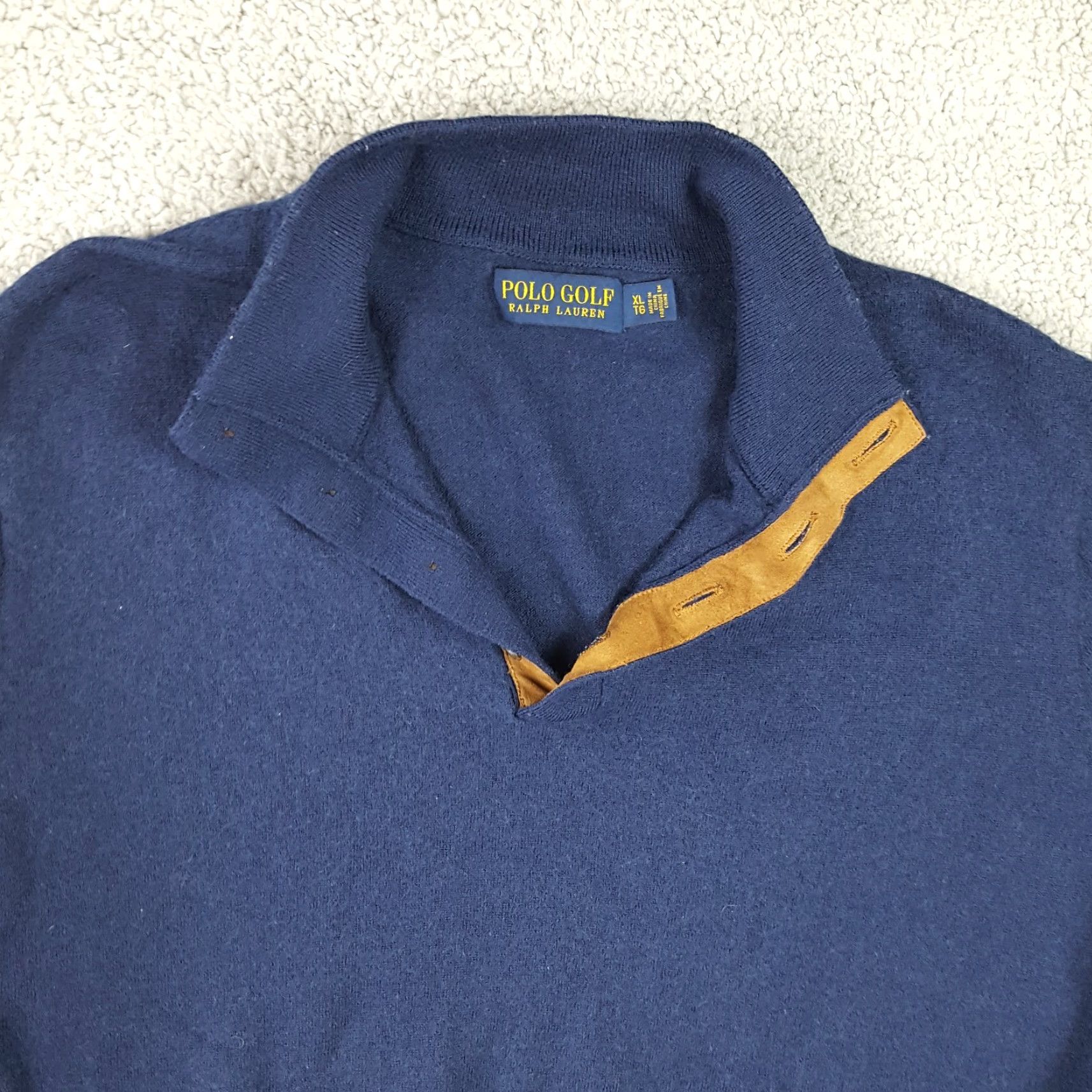 Ralph Lauren VINTAGE Ralph Lauren Polo Golf Pullover Sweater Men XL Wool Blue 90s Fall Winter Outdoor Retro Size US XL / EU 56 / 4 - 3 Thumbnail