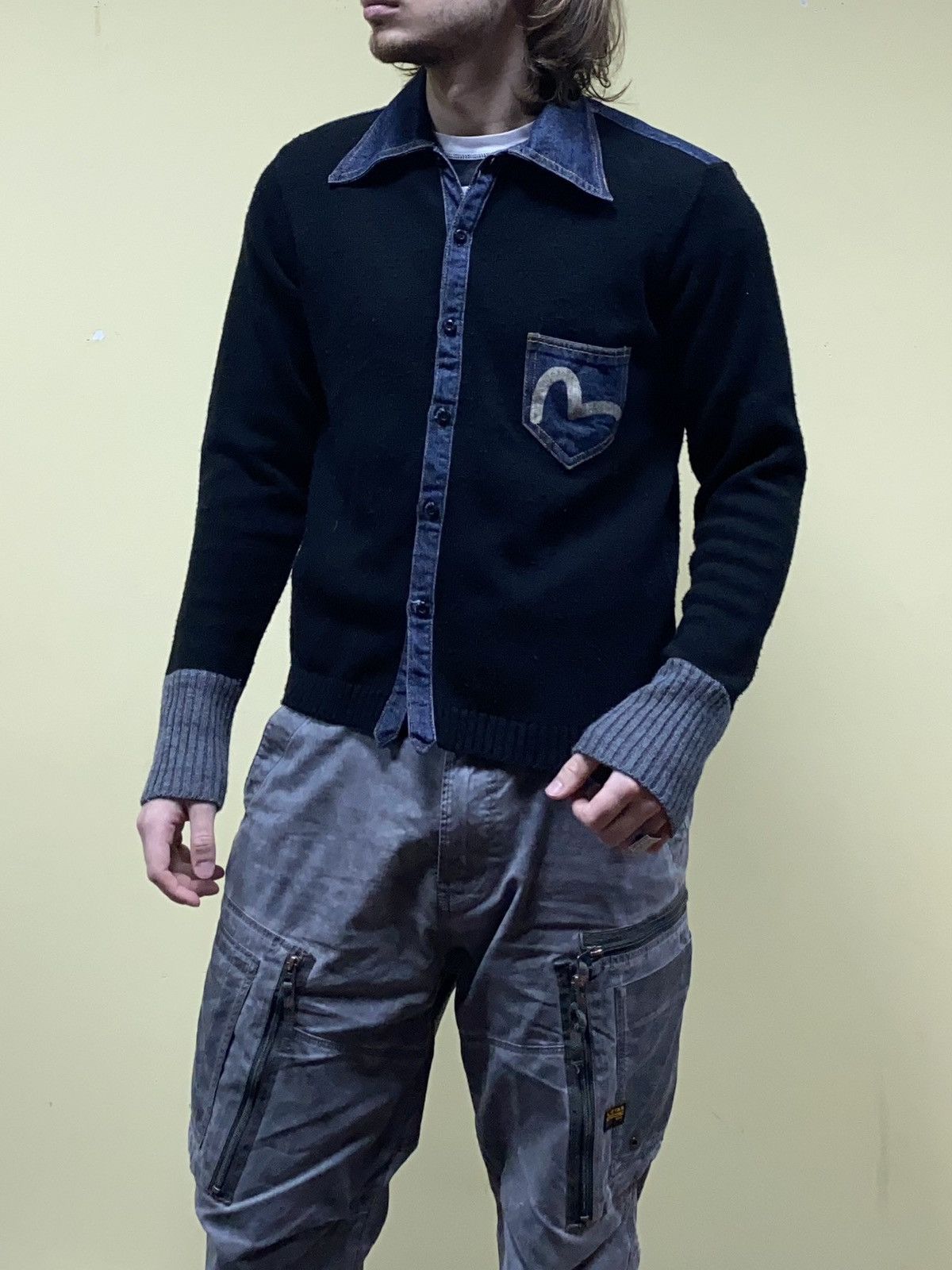 Evisu Evisu wool denim RARE seagull shirt buttons pocket Size US M / EU 48-50 / 2 - 3 Thumbnail
