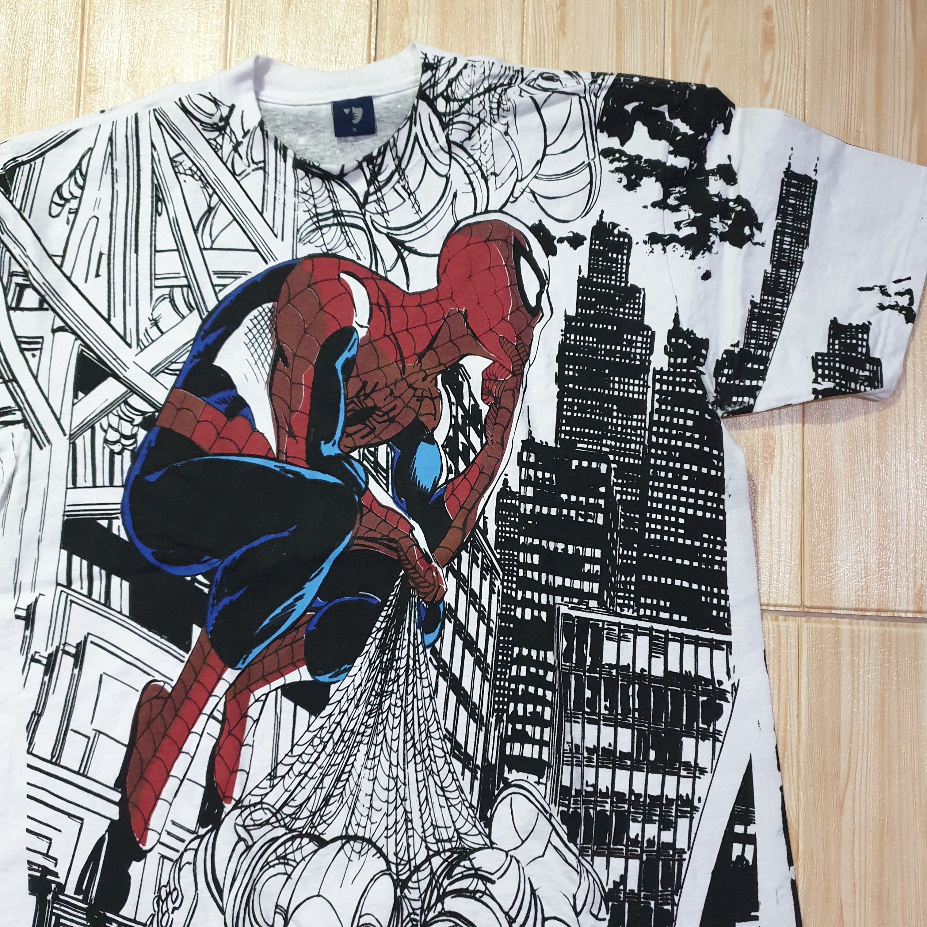 Spiderman vs popular spawn modern aop tshirt for men