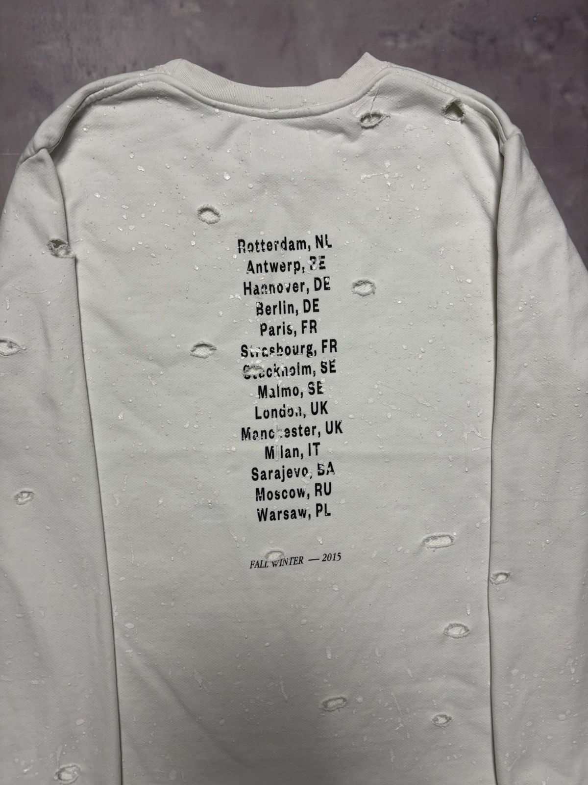 Misbhv MISBHV after dark distressed crewneck FW15 Size US M / EU 48-50 / 2 - 10 Thumbnail