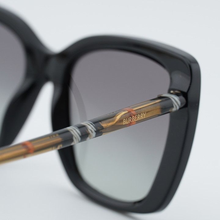 Burberry Burberry BE4456 416111 Sunglasses Black Square Frame, Grey Size ONE SIZE - 6 Thumbnail