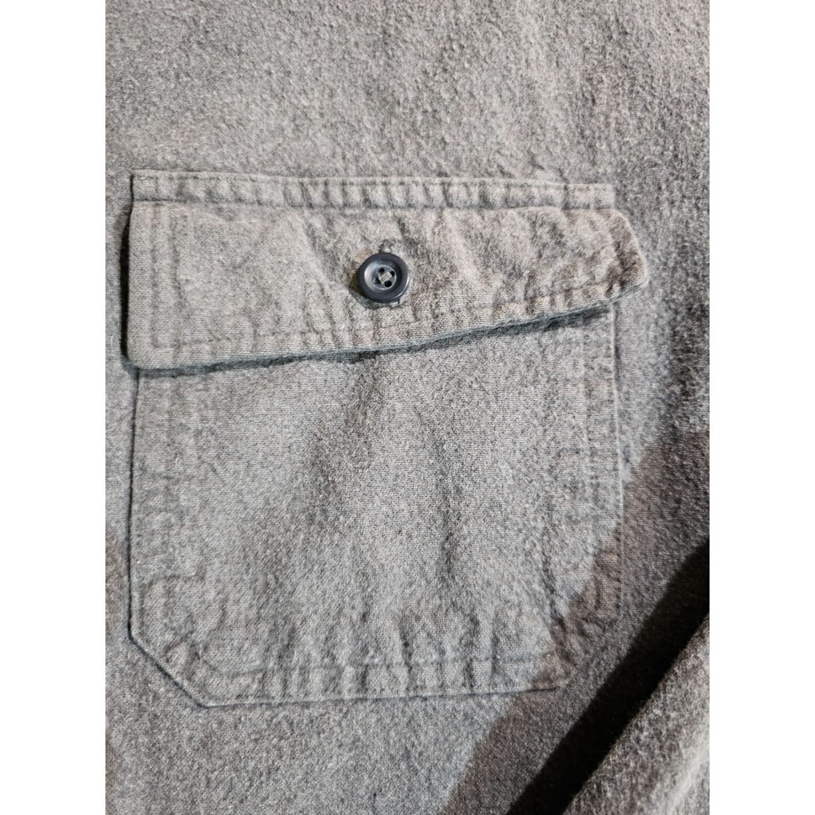 Vintage VINTAGE L.L. BEAN Button-Up Shirt Mens 2XL Tall 100% Cotton Chamois Traditional Fit Long Sleeve Camouflage Gray Flannel Pockets Size US XXL / EU 58 / 5 - 5 Thumbnail