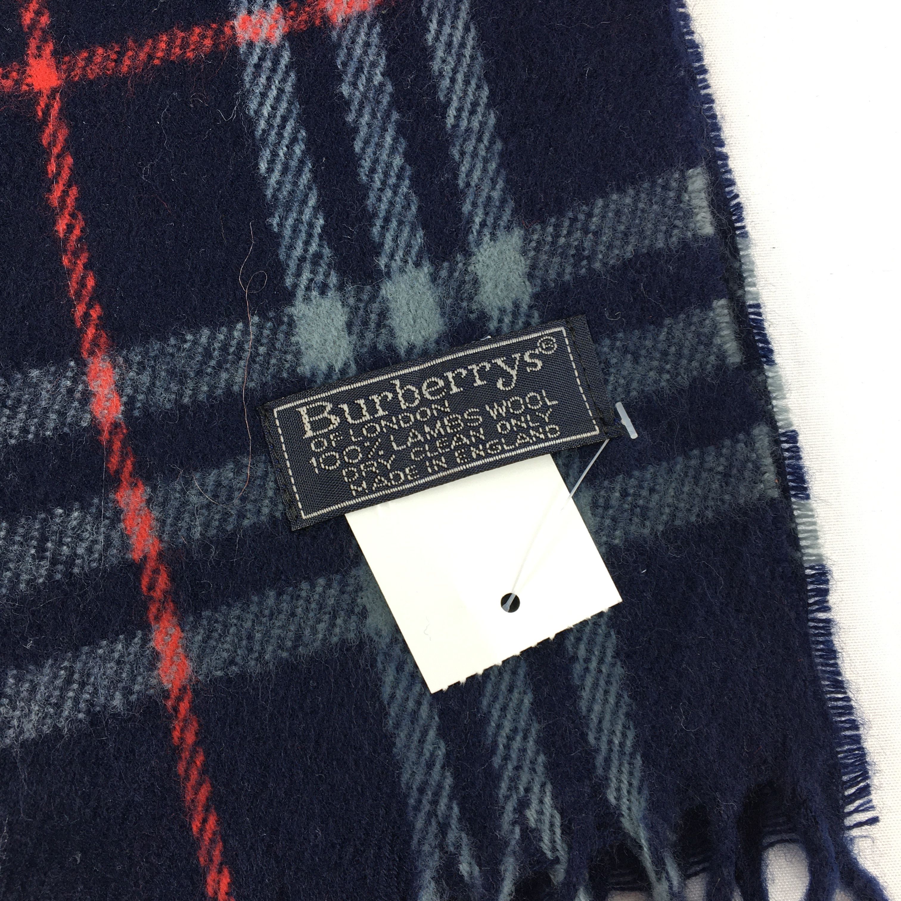 Burberry Vintage Burberry Scarf Muffler Wool Cashmere Scarves Size ONE SIZE - 4 Thumbnail