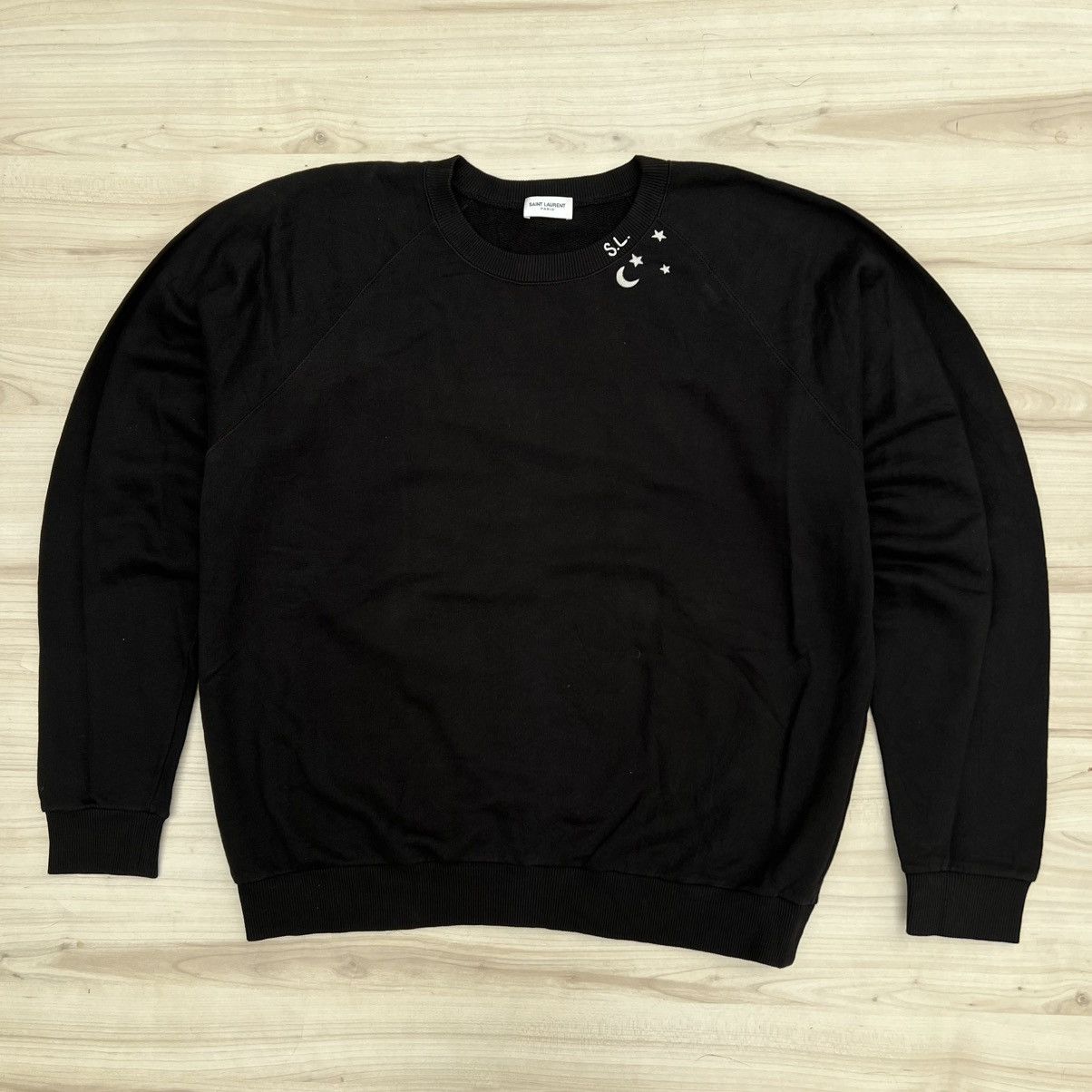 Saint Laurent Paris Saint Laurent Paris Star and moon logo sweatshirt. Size US L / EU 52-54 / 3 - 1 Thumbnail