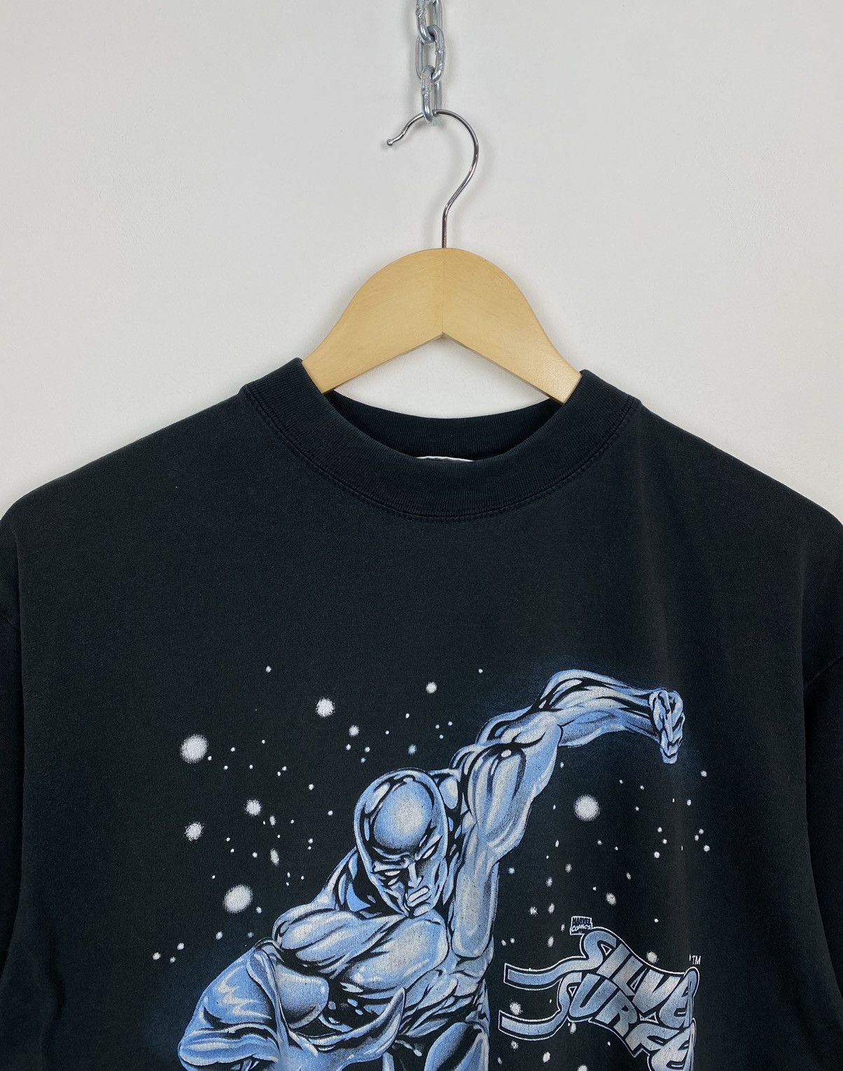 Marvel Comics Vintage Silver Surfer 2001 Marvel Comics T-Shirt Black Top Size US M / EU 48-50 / 2 - 2 Thumbnail