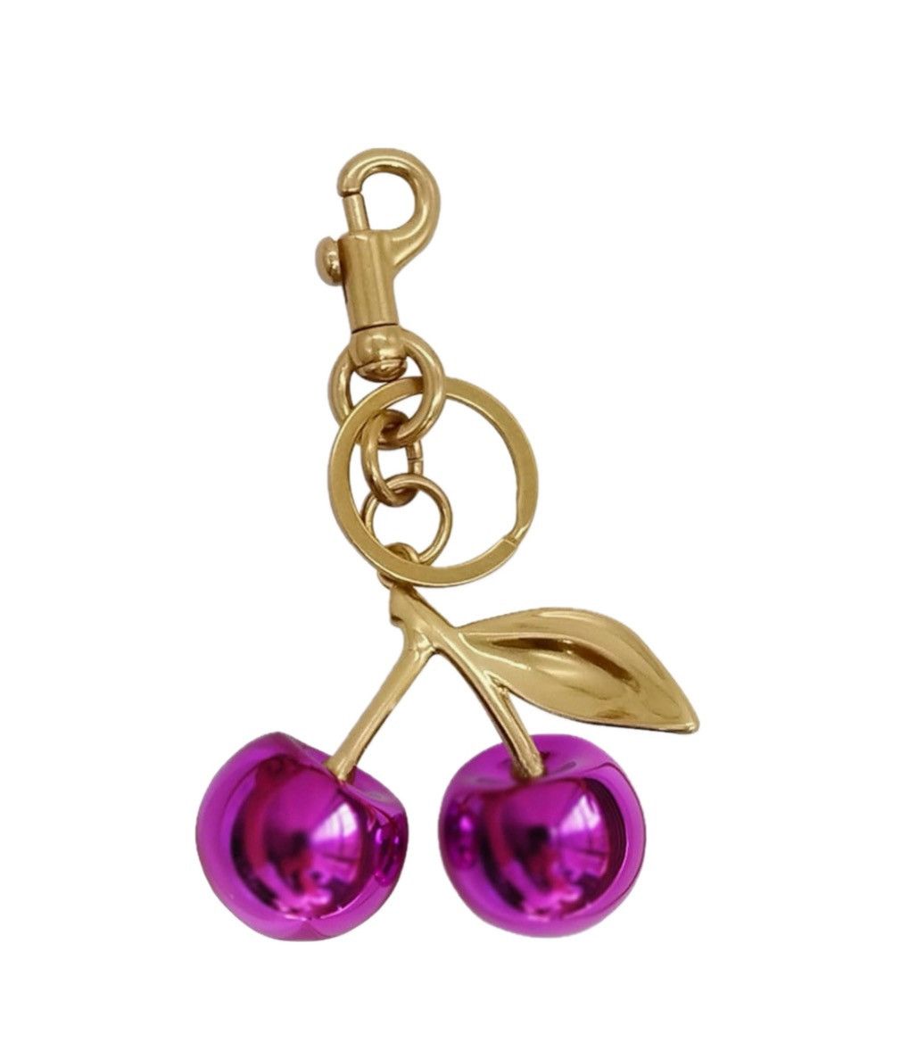 Other Purple Iridescent Cherry Bag Charm or Keyring Pendant Size ONE SIZE - 1 Thumbnail