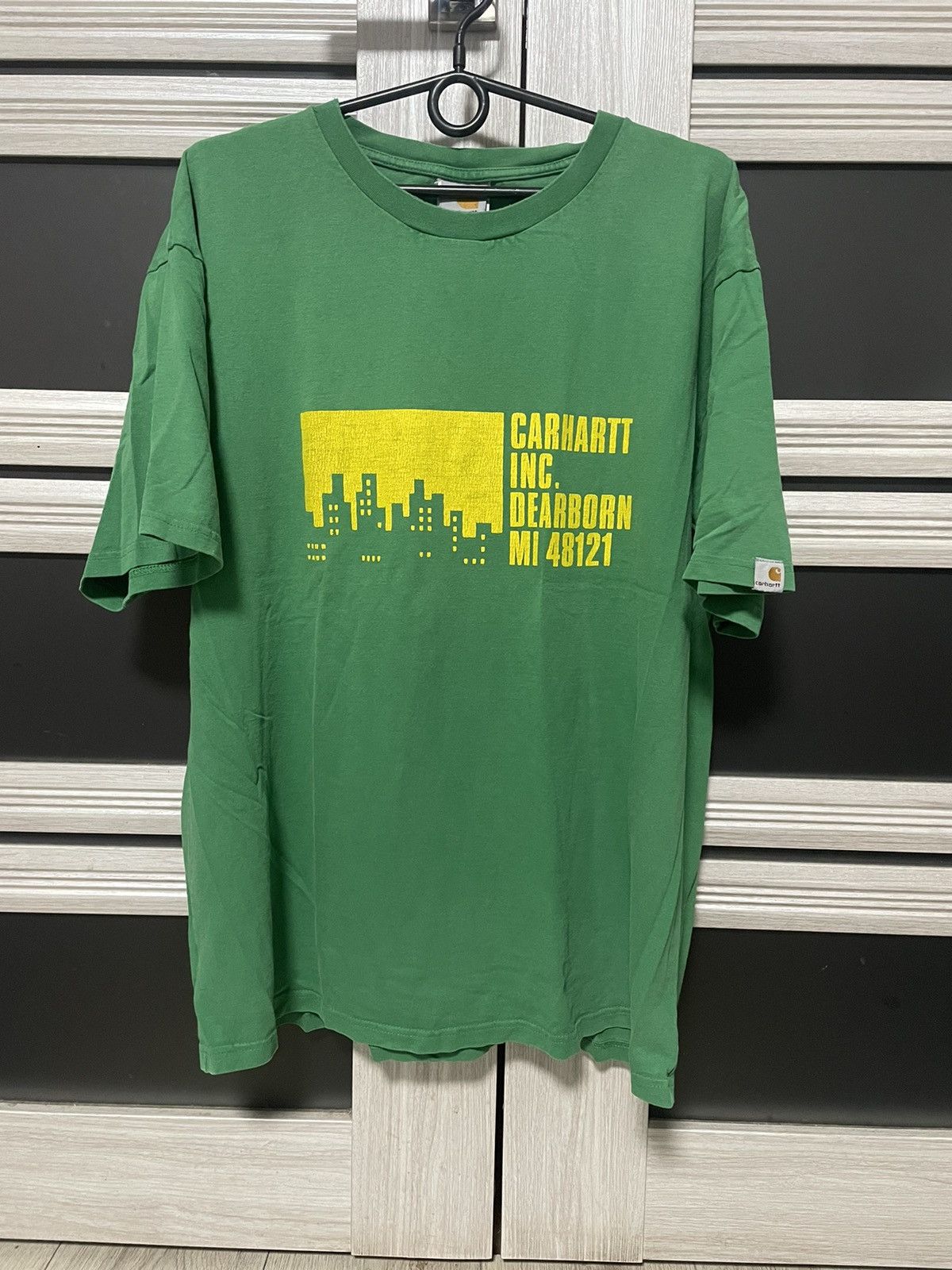 Carhartt × Vintage Vintage 00s Carhartt Dearborn Graphic T Shirt Heavyweight Size US XXL / EU 58 / 5 - 1 Thumbnail