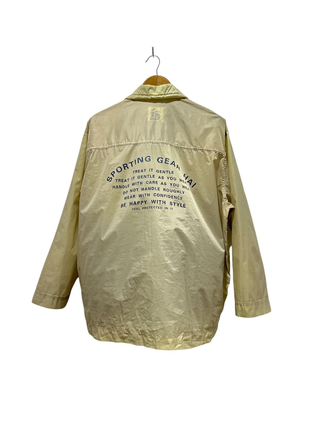 Issey Miyake Vintage Hai Sporting Gear Issey Miyake Nylon Jacket Be Happy Size US M / EU 48-50 / 2 - 2 Thumbnail