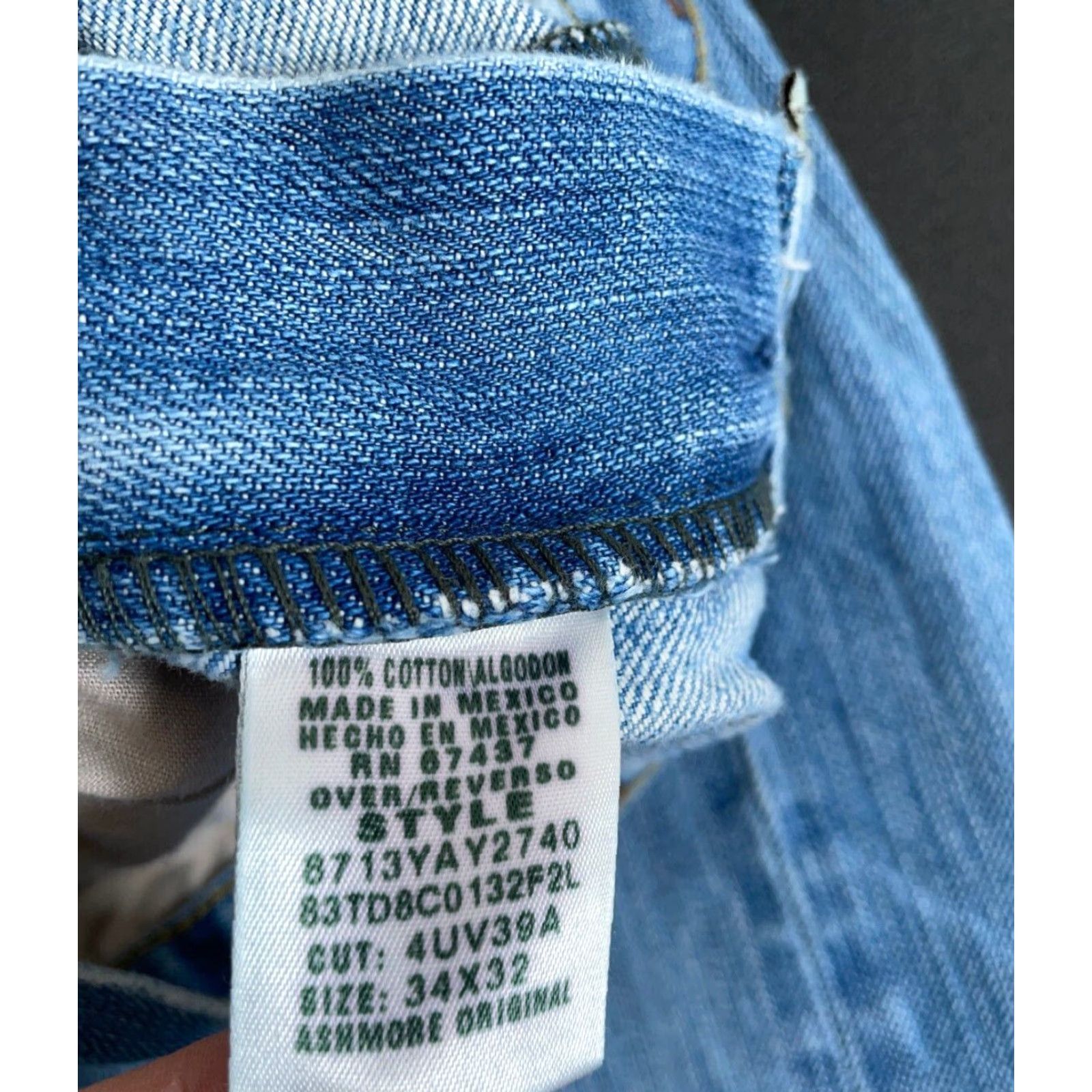 Polo Ralph Lauren VTG Polo Ralph Lauren Ashmore Straight Leg Jeans Men's 34 x 30 Blue Frayed Denim Size US S / EU 44-46 / 1 - 4 Thumbnail