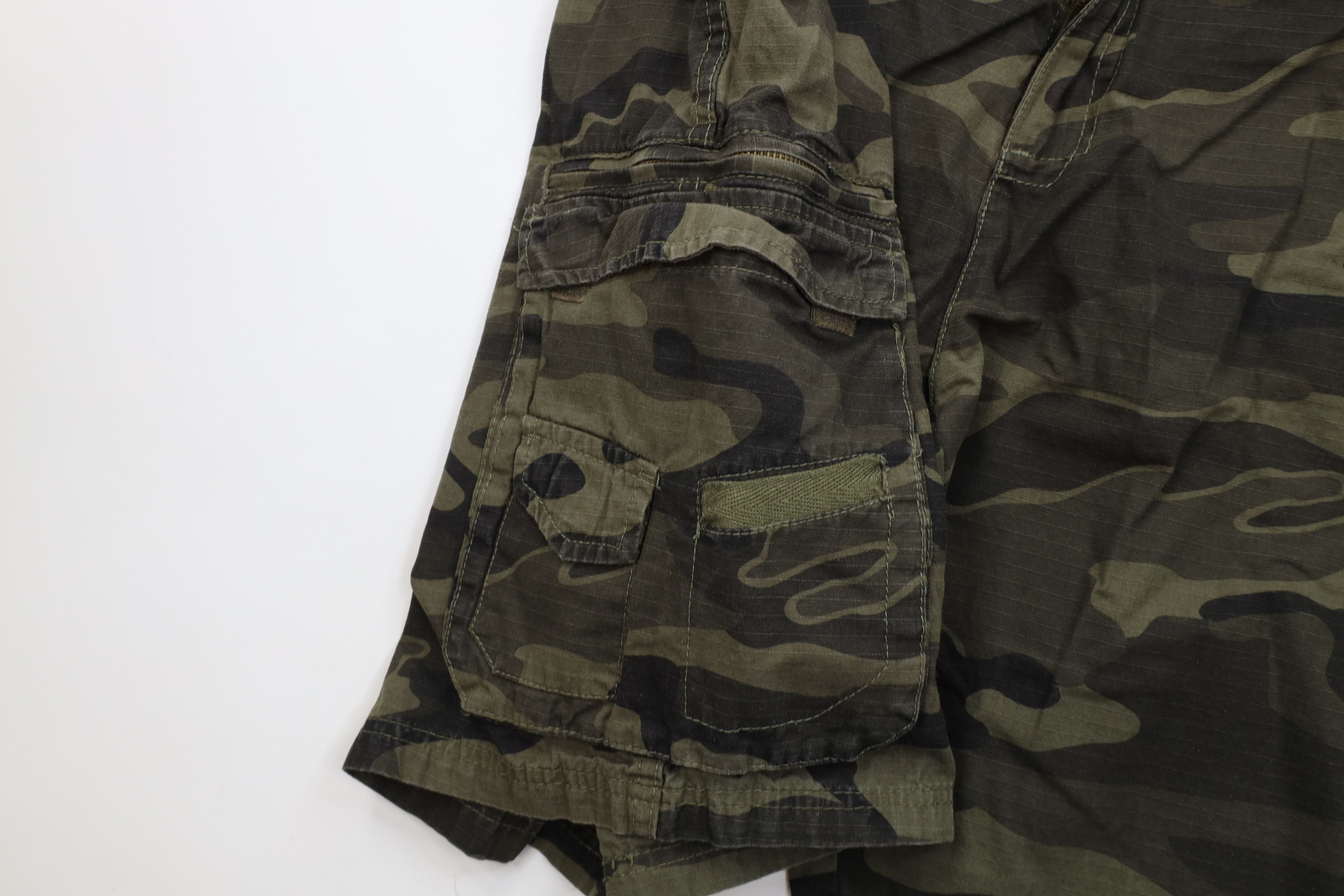 Vintage Vintage 90s Y2K Burnside Surfing Camouflage Cargo Shorts Size US 42 / EU 58 - 5 Thumbnail