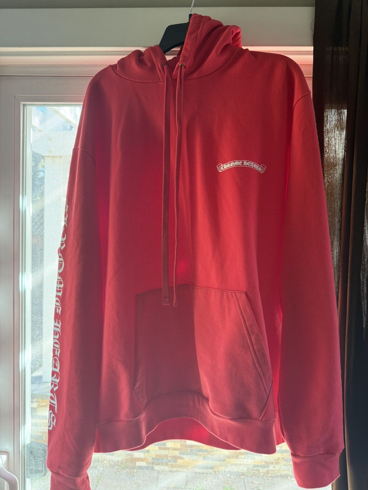 Chrome Hearts Chrome Hearts Red “Scroll” Hoodie Size US L / EU 52-54 / 3 - 1 Thumbnail