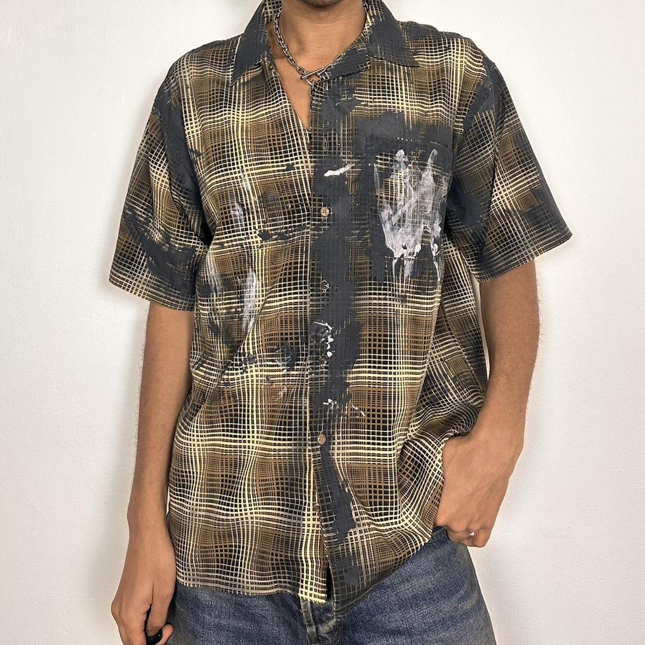Vintage ASTROBOI* 'Dries' Plaid Short Sleeve Button Up Shirt - XL Size US XL / EU 56 / 4 - 1 Thumbnail