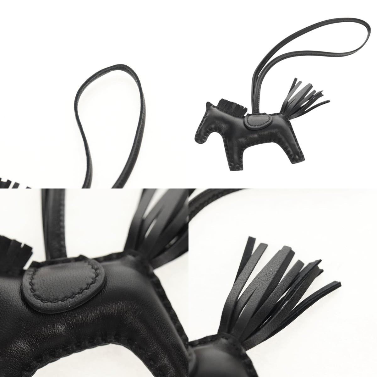 Hermes Hermes Rodeo PM Charm Leather Black Size ONE SIZE - 4 Thumbnail