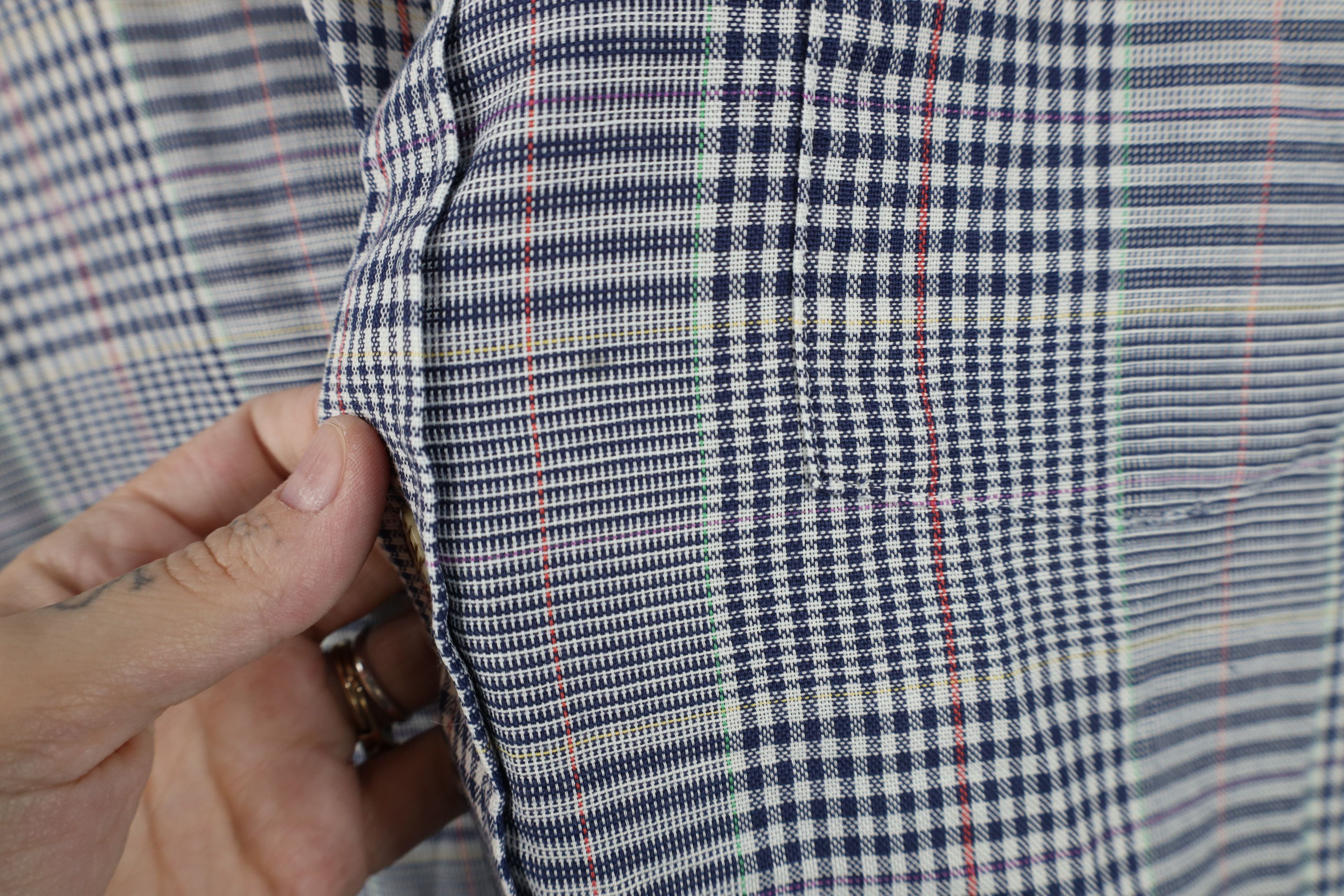 Vintage Vintage 90s Plaid Short Sleeve Button Down Shirt USA Size US XL / EU 56 / 4 - 4 Thumbnail