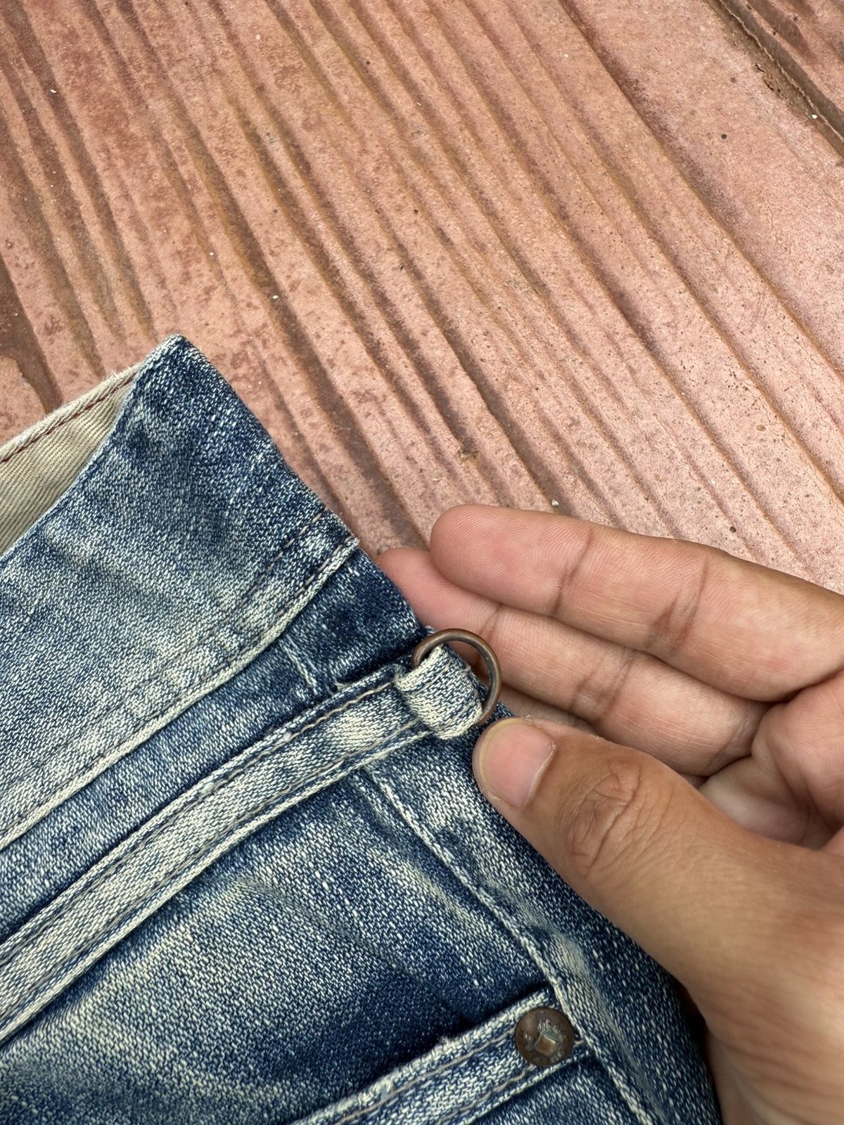 Marithe + Francois Girbaud MARITHE FRANCOIS GIRBAUD Flare Denim Rare Design Size 31" - 8 Thumbnail