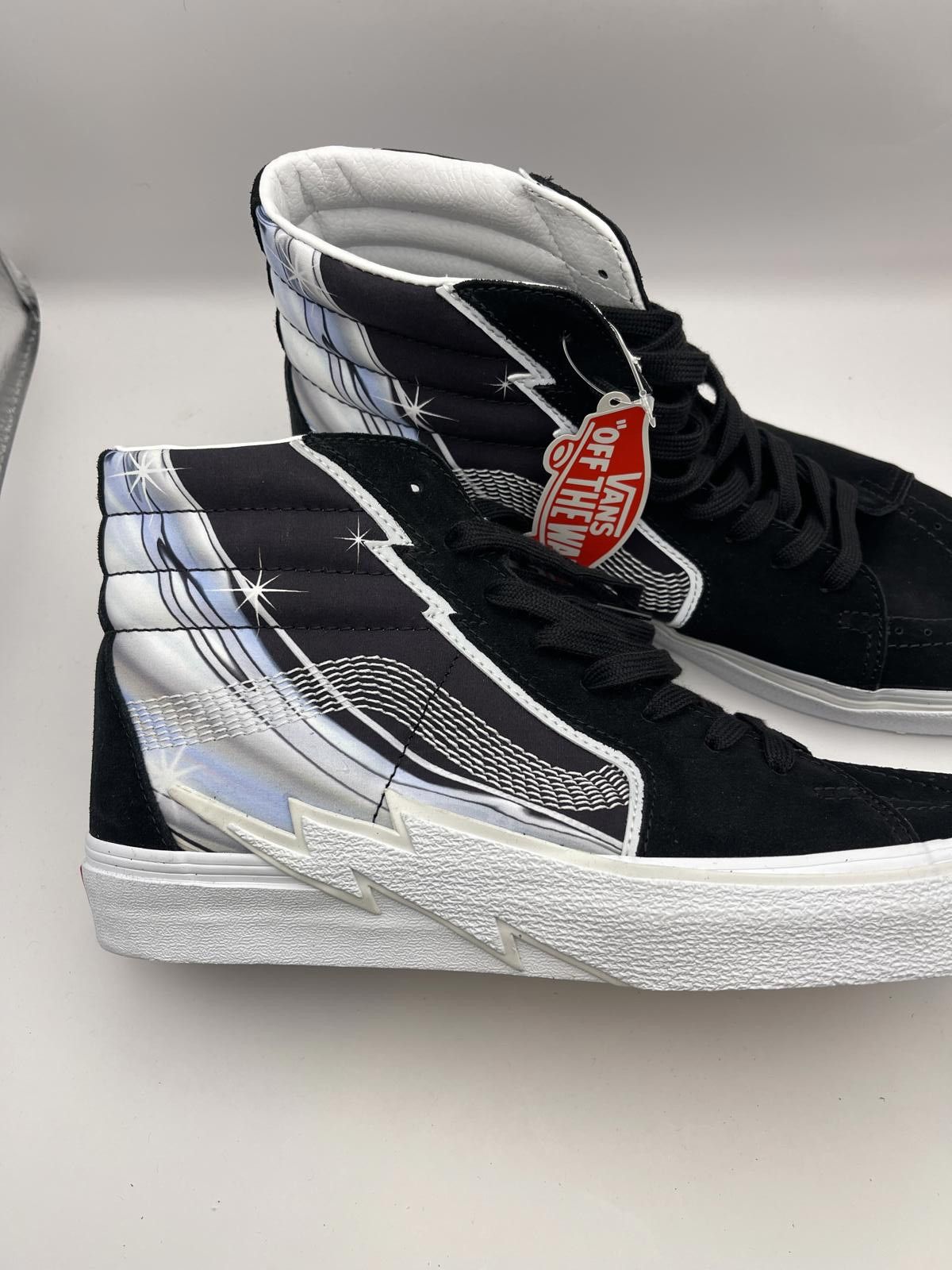 Vans Vans Sk8-Hi Lightning Bolt Sneaker Mens 11.5 Black White NWT Size US 11.5 / EU 44-45 - 2 Thumbnail