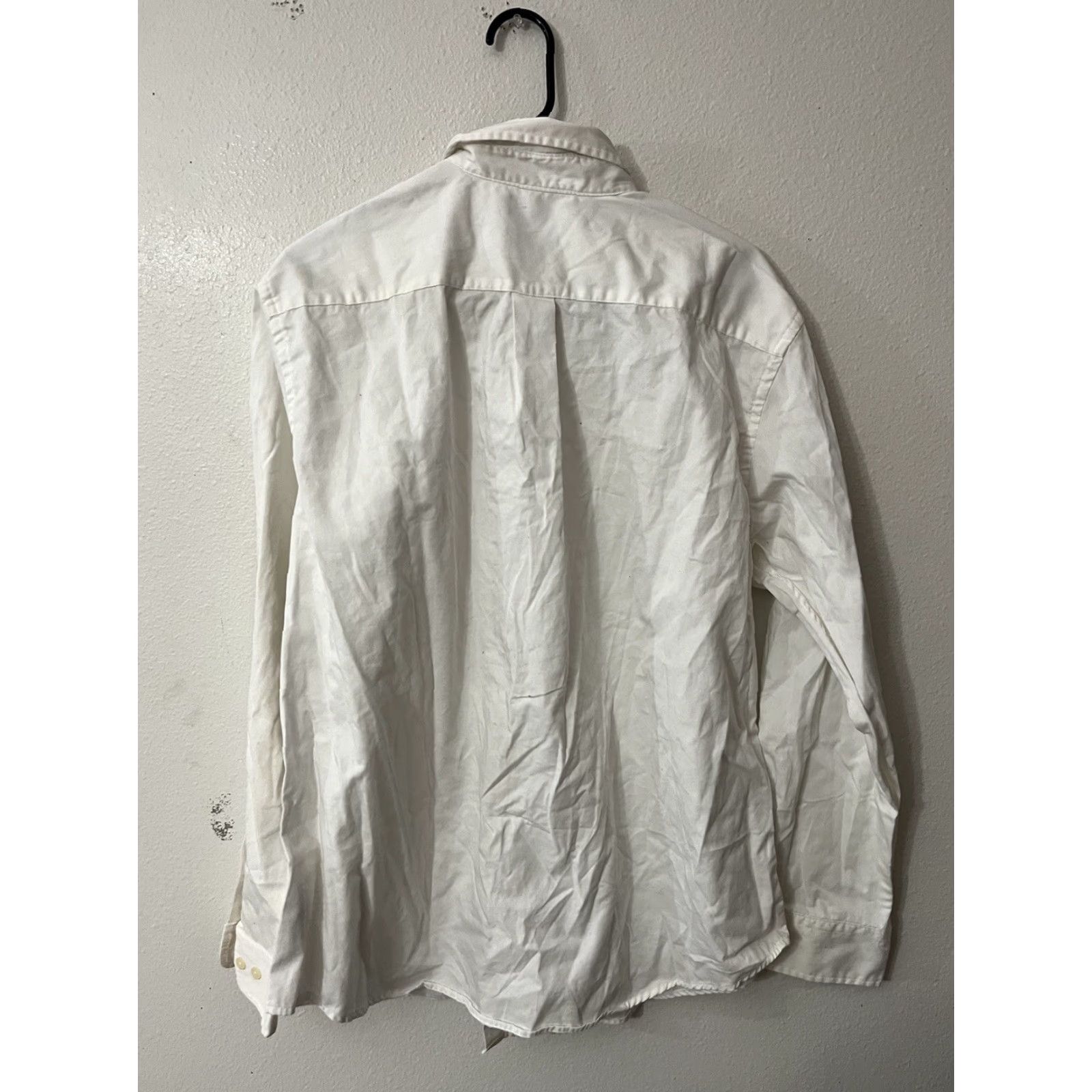 Dockers VINTAGE Dockers Button-Up Shirt Men White Solid XL Classic Collar Button-Front Modern Fit Mens Size US XL / EU 56 / 4 - 2 Thumbnail