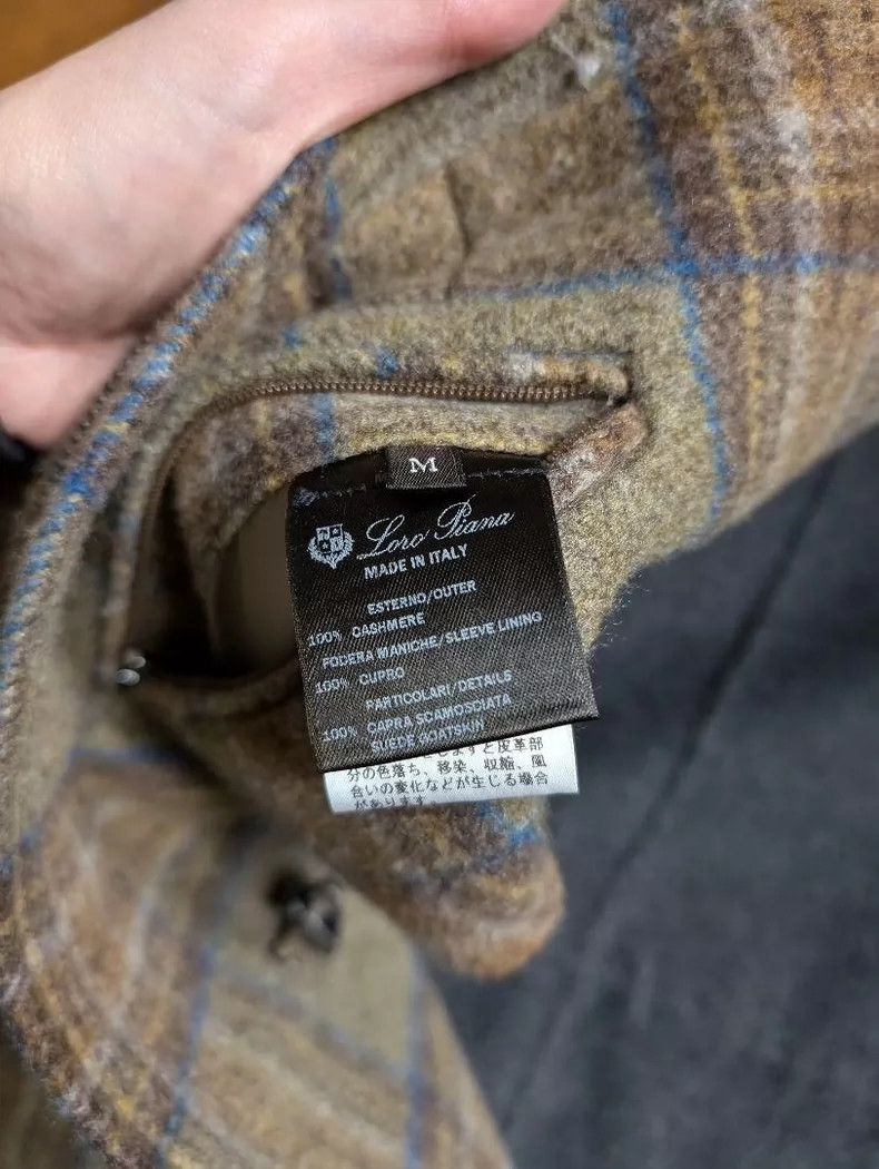 Loro Piana LORO PIANA Men's cashmere check coat Size US M / EU 48-50 / 2 - 9 Thumbnail