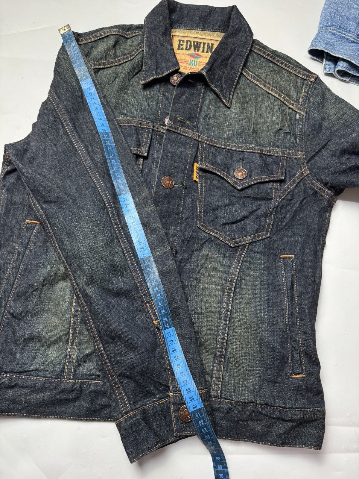 Edwin × Japanese Brand × RRL Ralph Lauren Edwin Buckle Back Denim Jacket lgb style Size US M / EU 48-50 / 2 - 11 Thumbnail