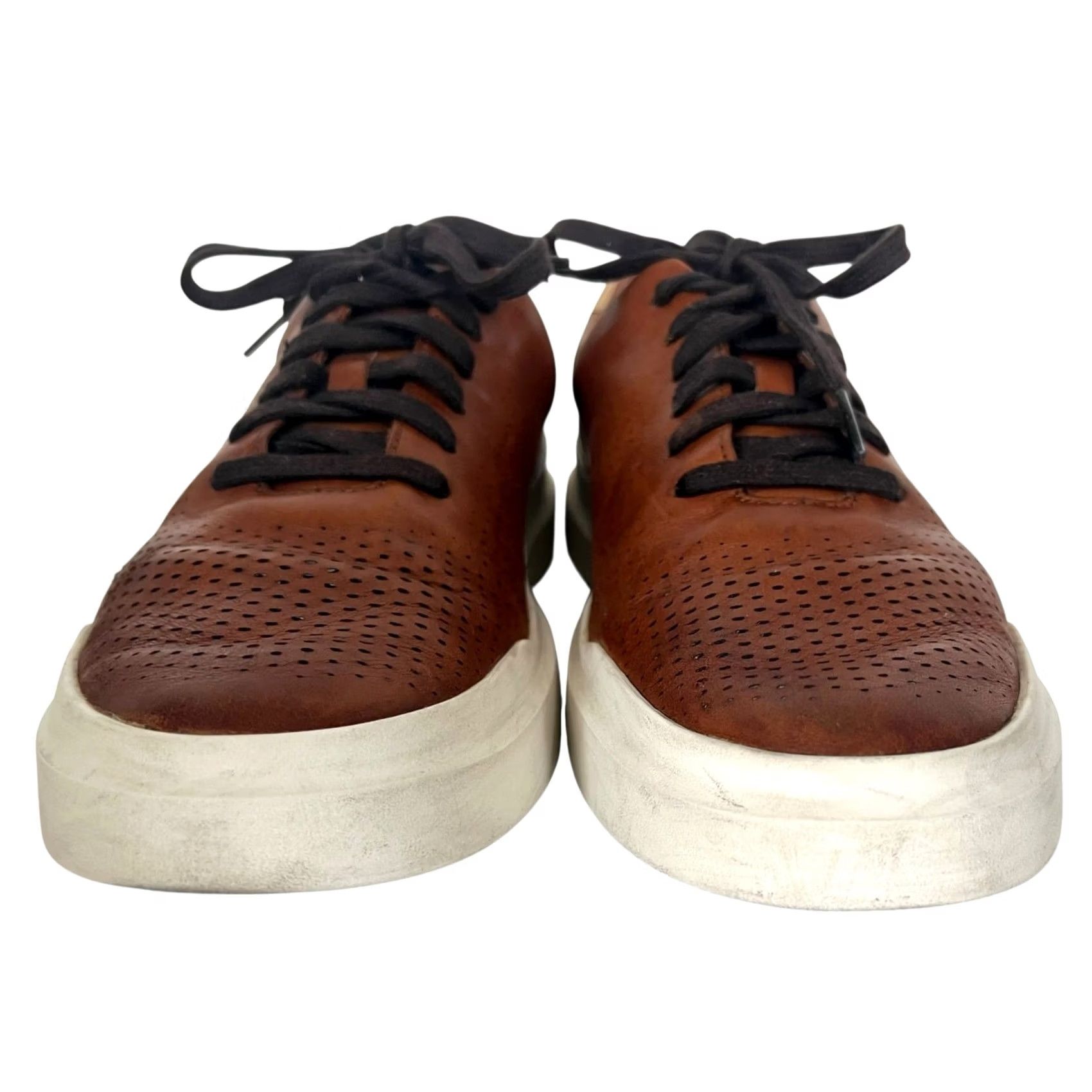 Cole Haan Cole Haan Grand Pro Rally Laser Cut Leather Tan Brown Sneakers 10.5 Men Leather Sneakers Casual Mens Shoes C31218 Size US 11 / EU 44 - 7 Thumbnail