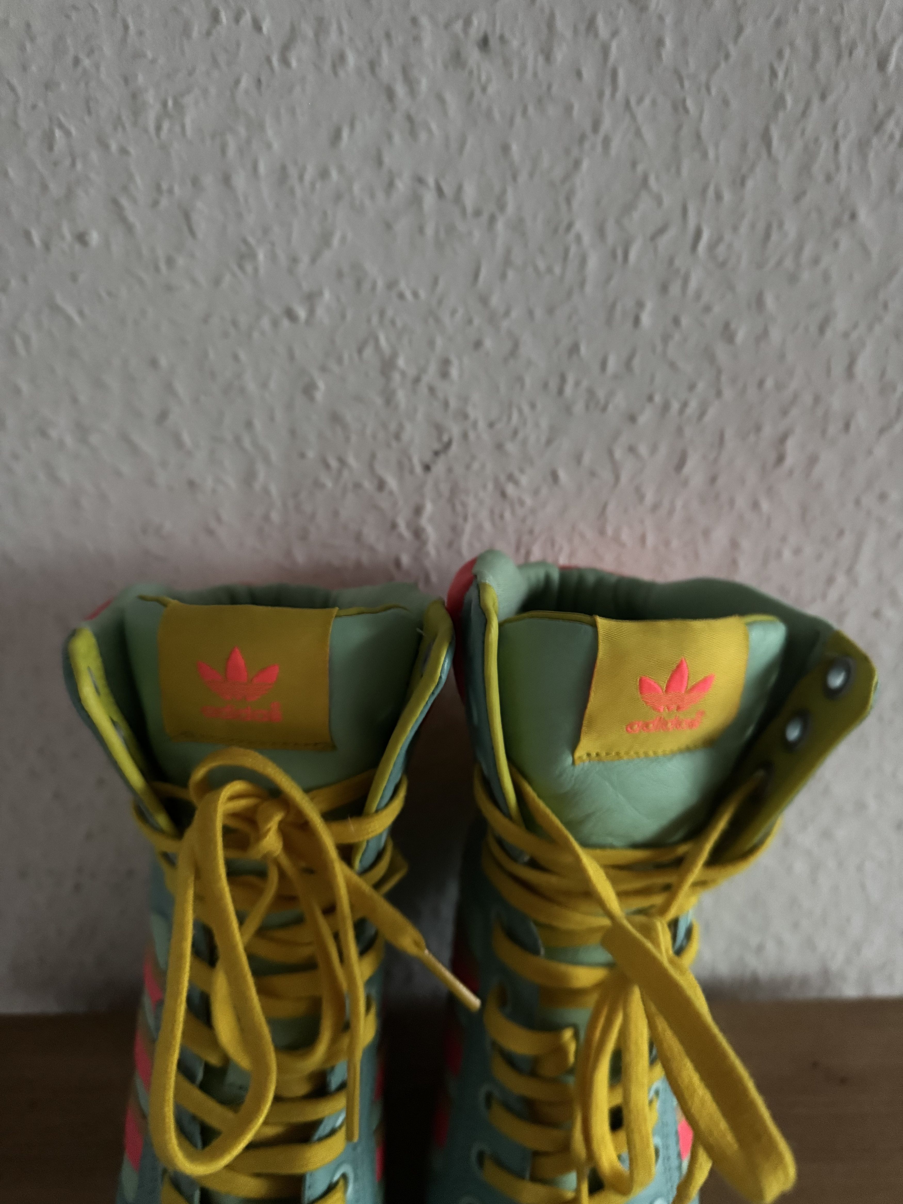Adidas × Jeremy Scott Wedge Platform Sneakers Size US 5.5 / IT 35.5 - 10 Thumbnail