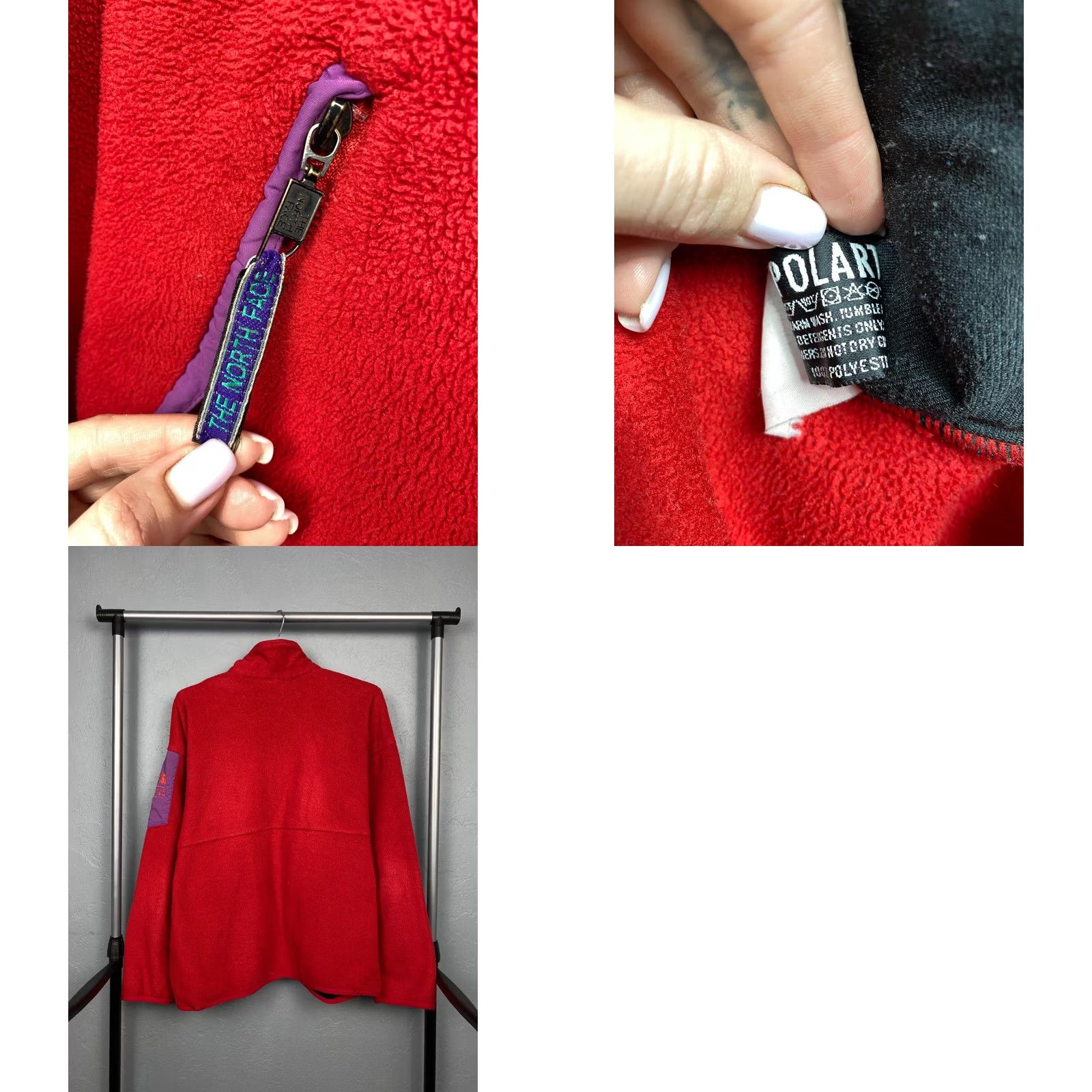 The North Face VINTAGE The North Face Jacket Mens L Red 90s Retro Fleece Size Size US L / EU 52-54 / 3 - 8 Thumbnail